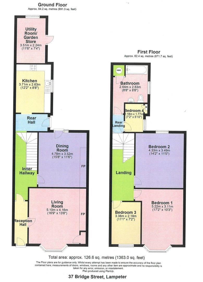37, Bridge Street, Lampeter floorplan