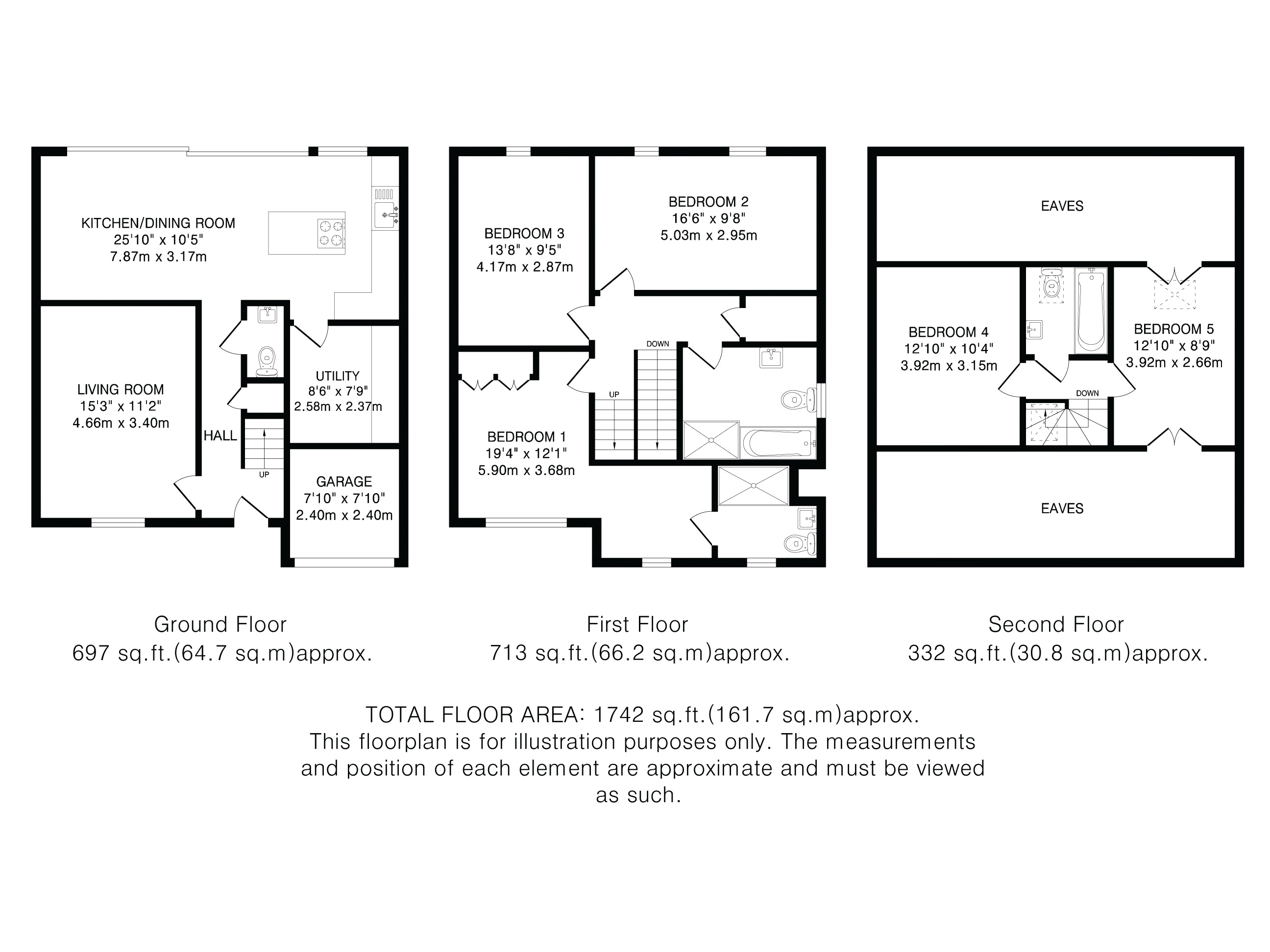 7, Bluebell Way, Hertfordshire floorplan