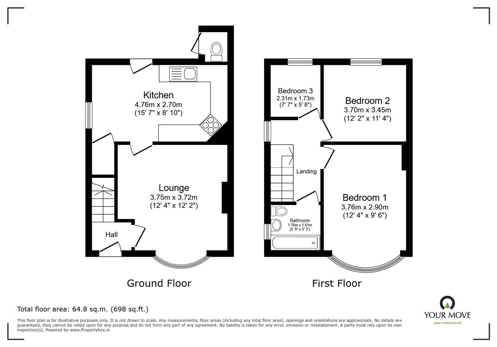 112, Strathmore Road, Leicestershire floorplan