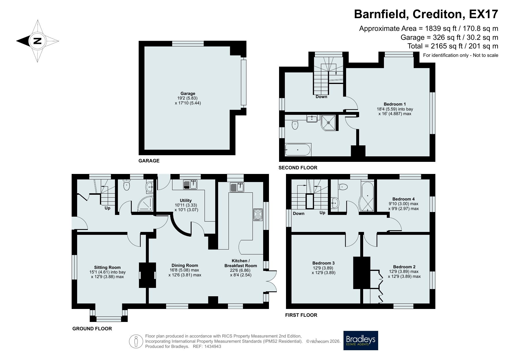 Clouds,, Barnfield, Devon floorplan