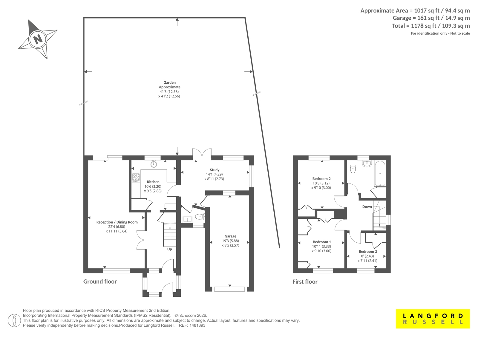 12, Capel Close, Bromley floorplan