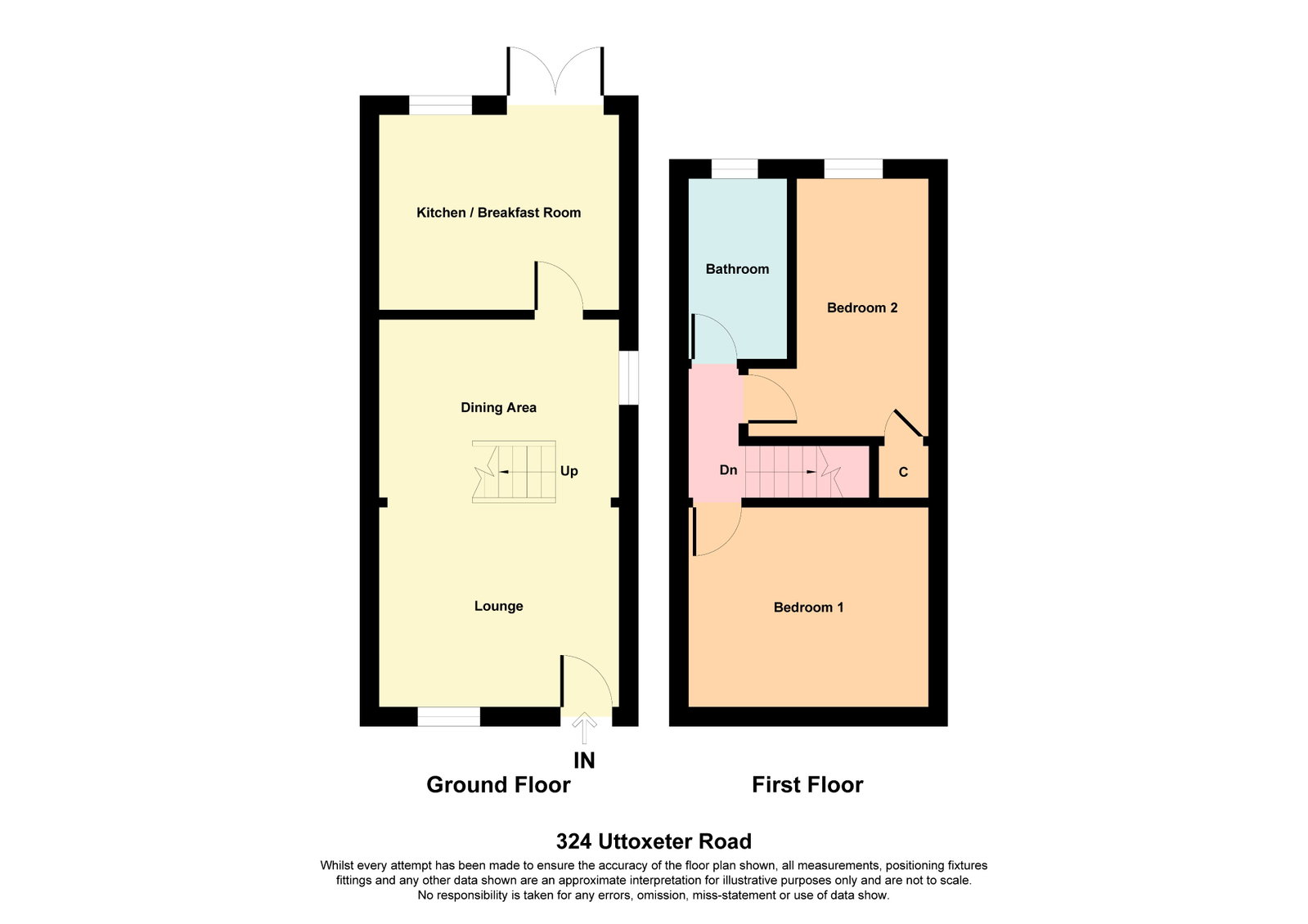324, Uttoxeter Road, Stoke-on-Trent floorplan