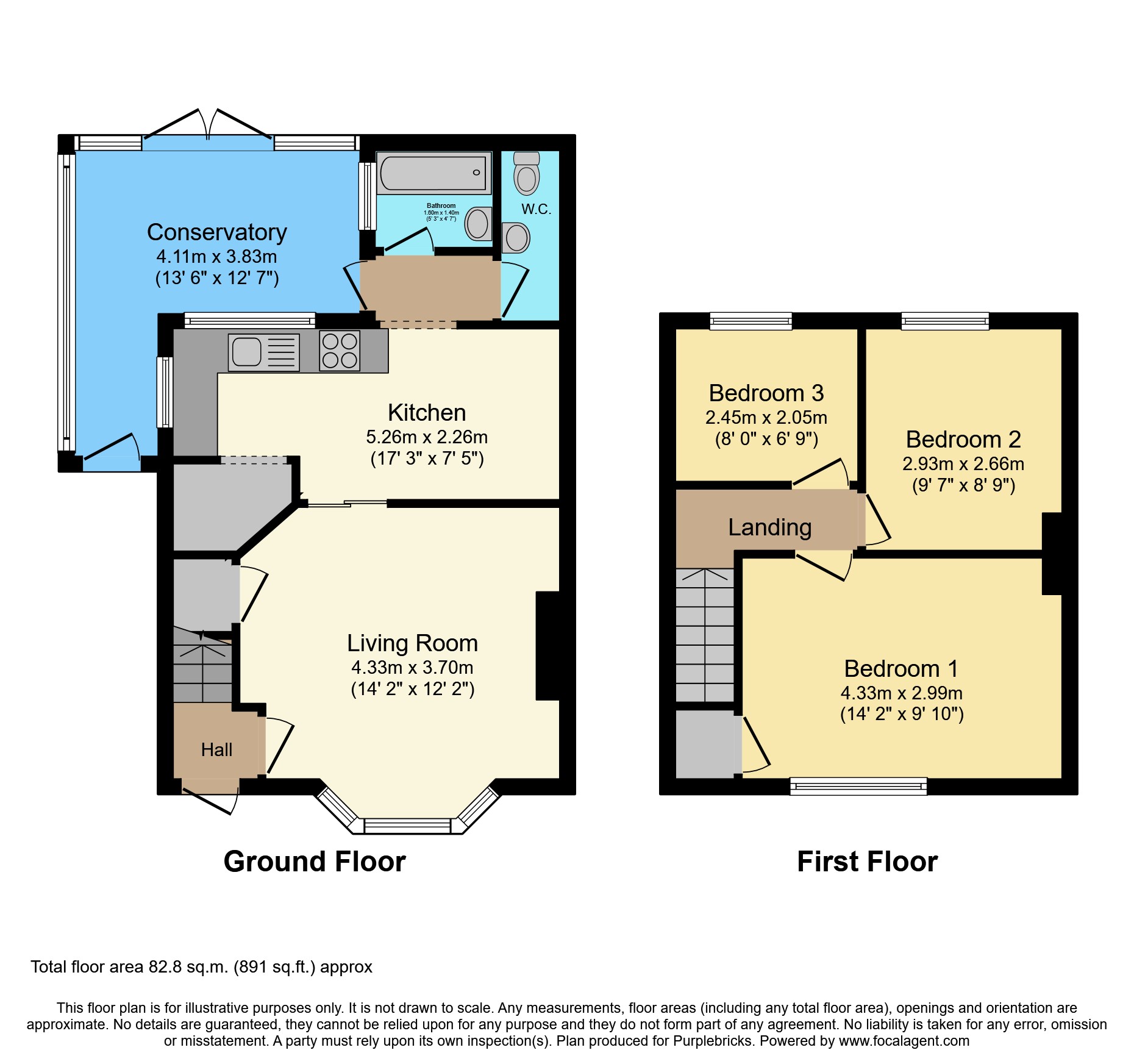 Apley Road, Reigate, RH2 floorplan