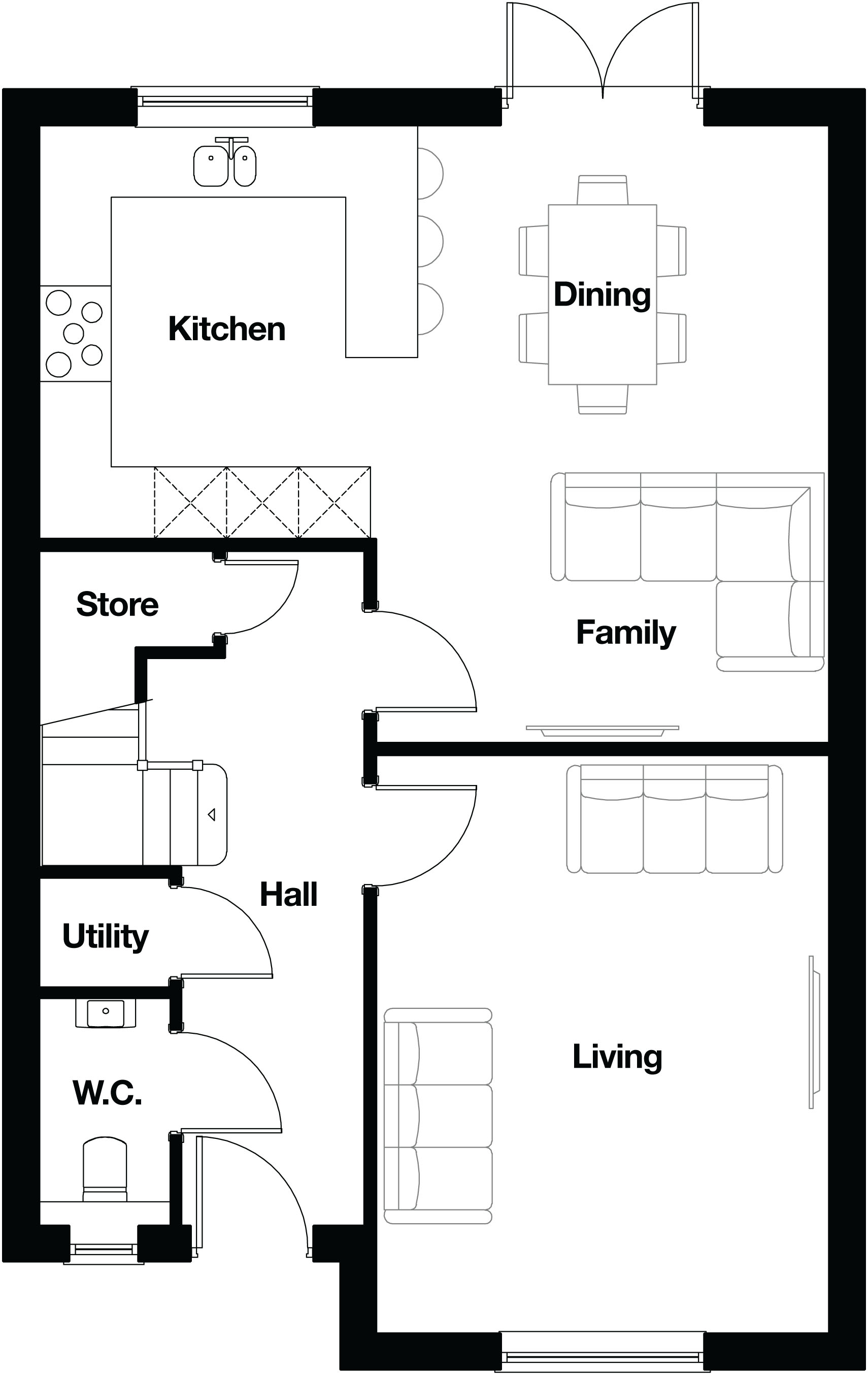 The Beeley, 27, Cottage Gardens, Bamber Bridge floorplan