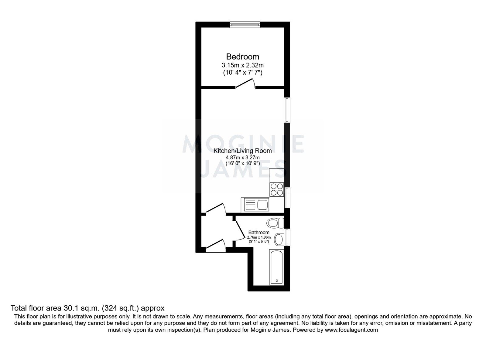 Flat 2, 88, Claude Road, Cardiff floorplan