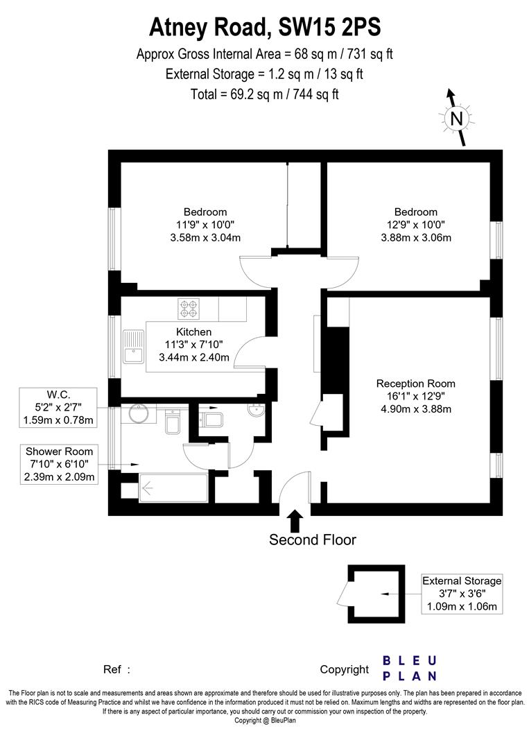 28, Atney Road, Putney floorplan