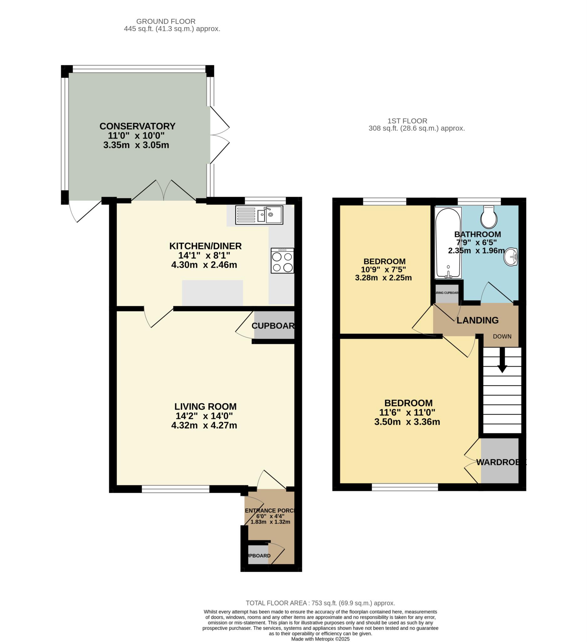 34, Farley Close, Frome floorplan