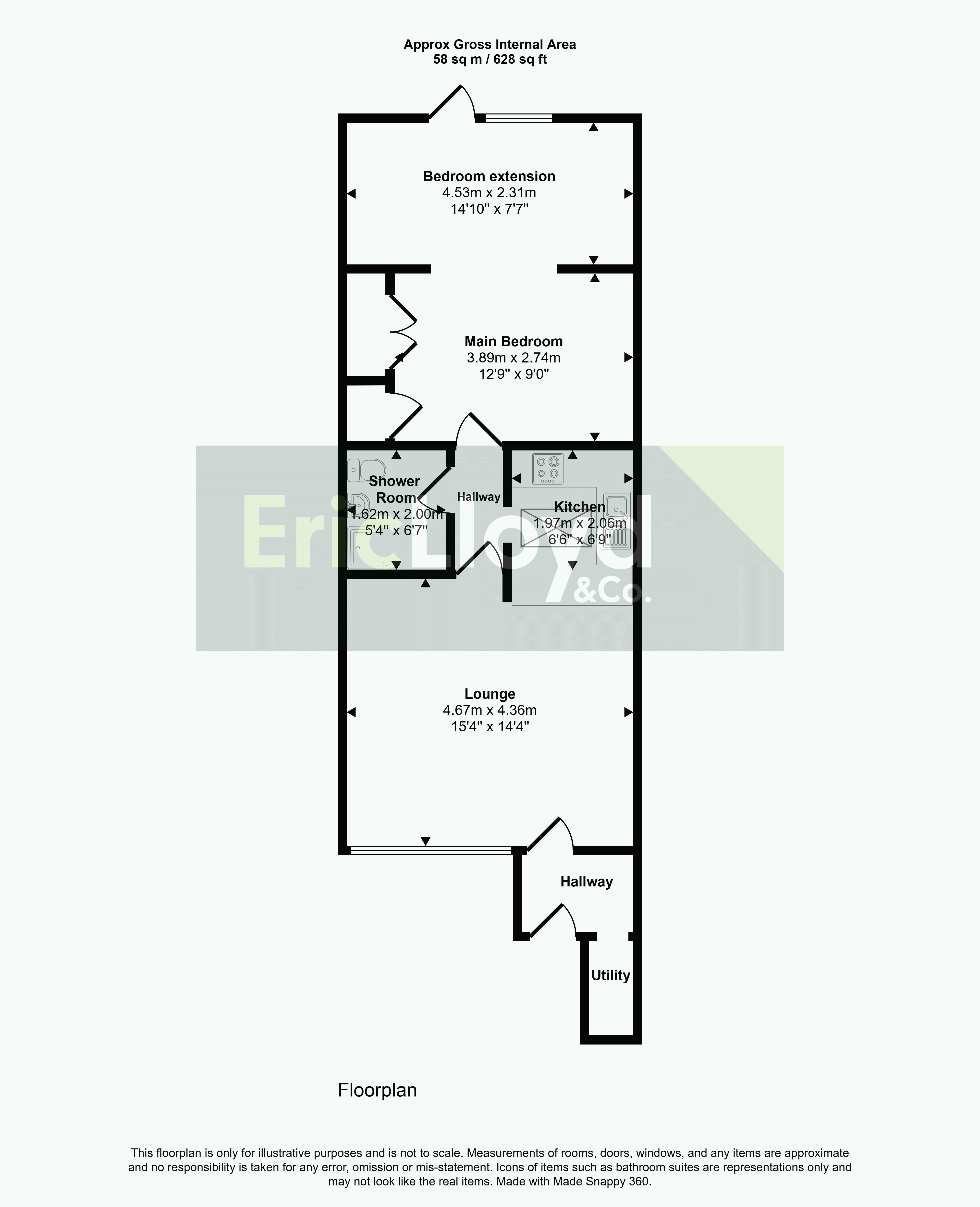 14, Cumber Close, Brixham floorplan