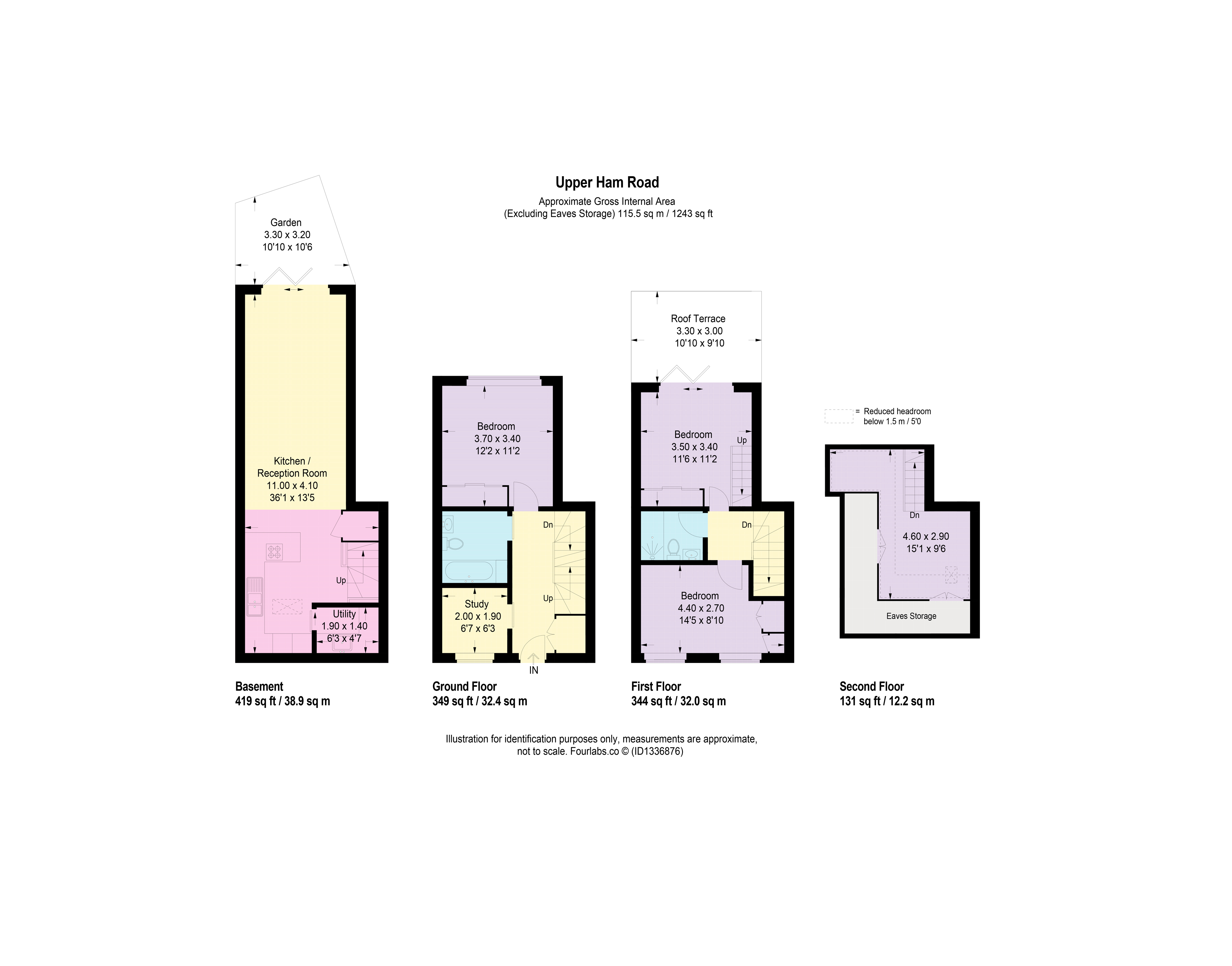 1C, Upper Ham Road, Richmond floorplan