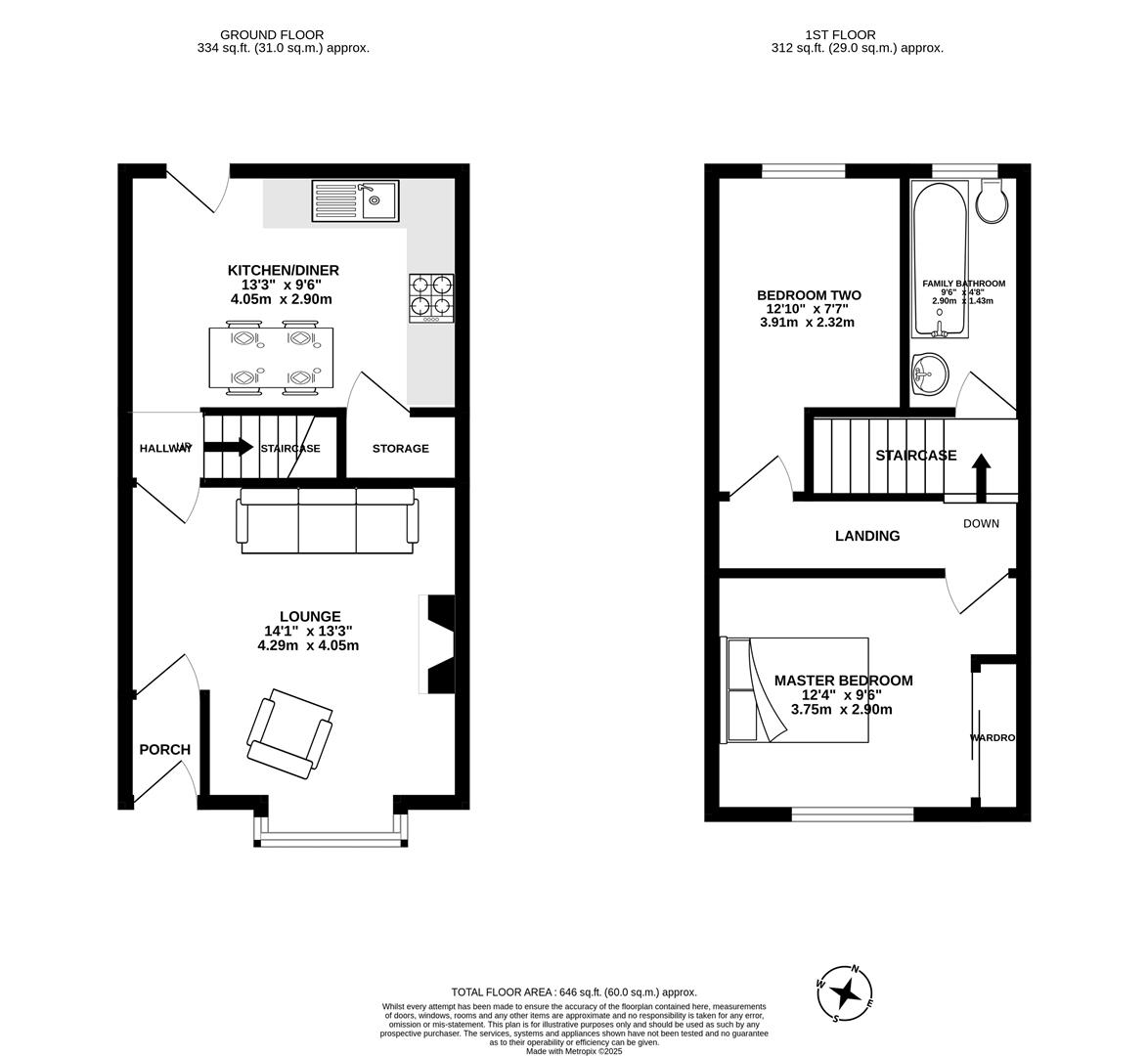 132, Geoffrey Street, Chorley floorplan
