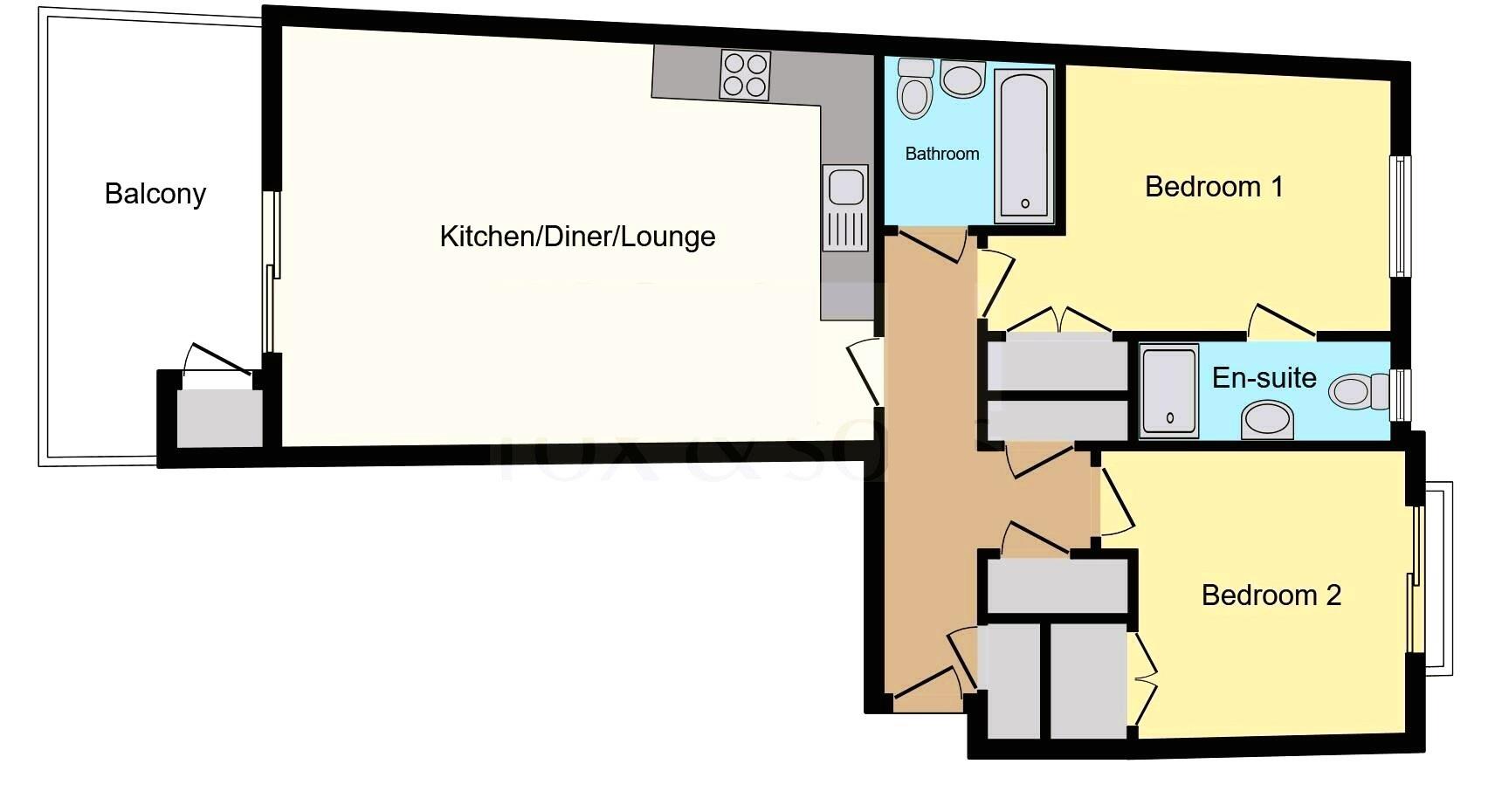 Flat 25, Guillemot House, Norton Way, Poole floorplan