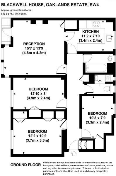 3 Bedrooms Flat for sale in Oaklands Estate, London SW4