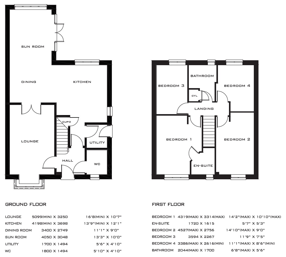 Plot 203 Fordite, Violet Place, Louth floorplan