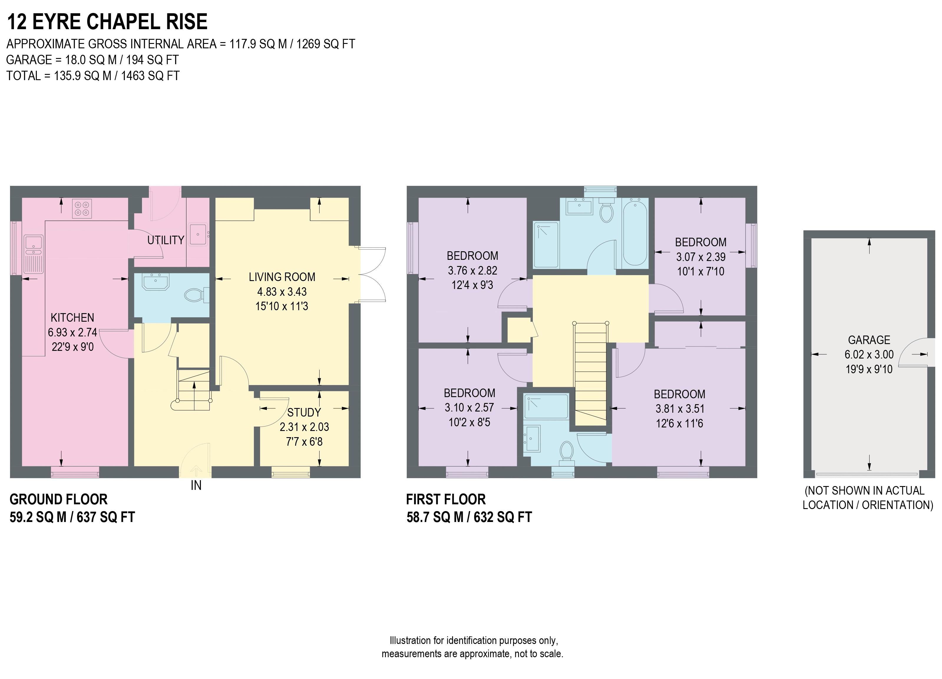 12, Eyre Chapel Rise, Chesterfield floorplan