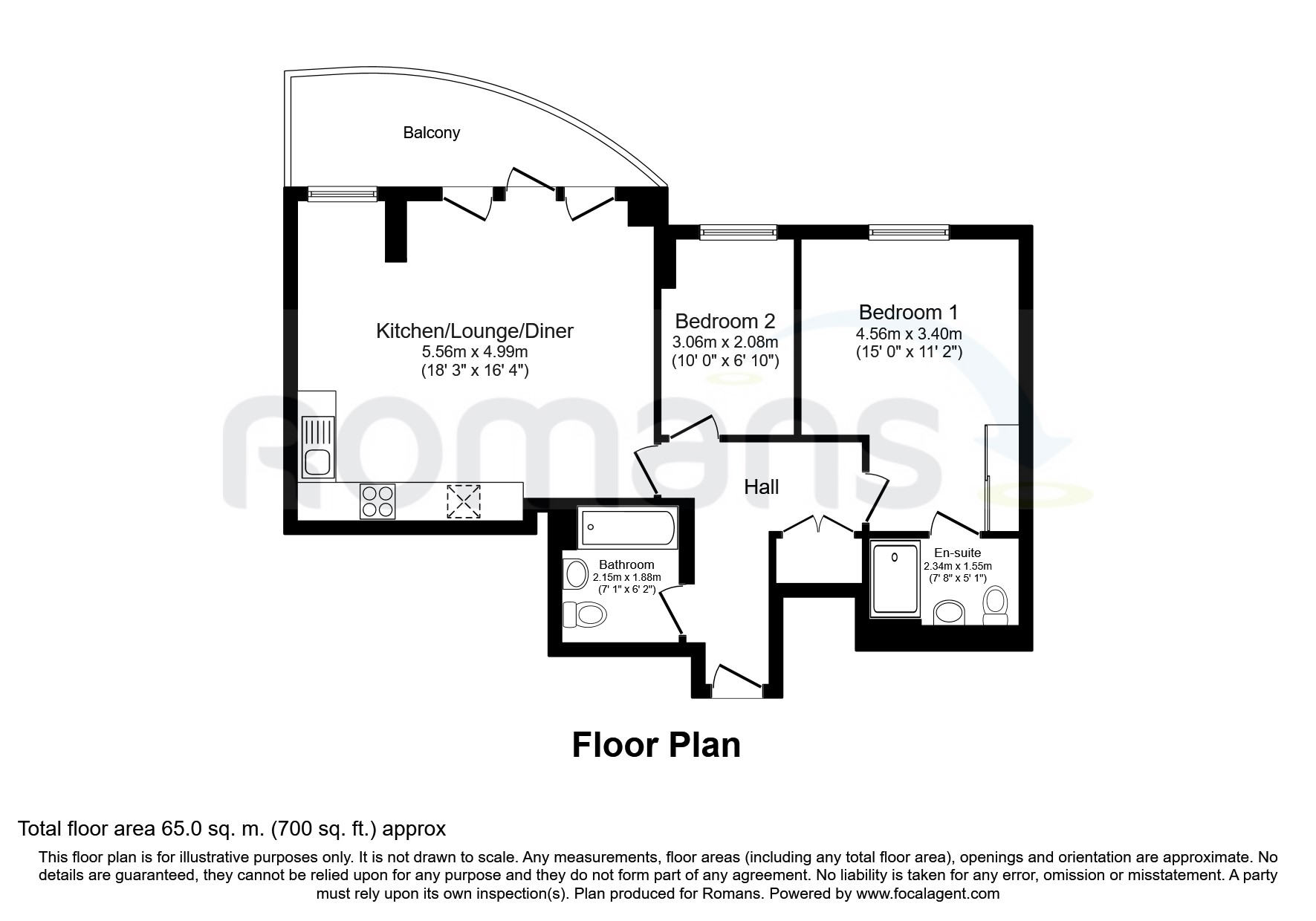 2 Bedrooms Flat to rent in Winterthur Way, Basingstoke RG21