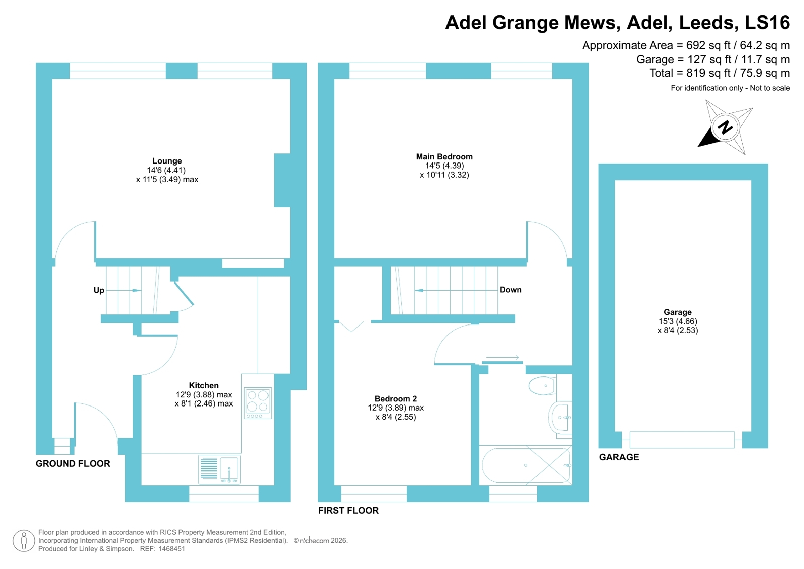 11, Adel Grange Mews, Leeds floorplan