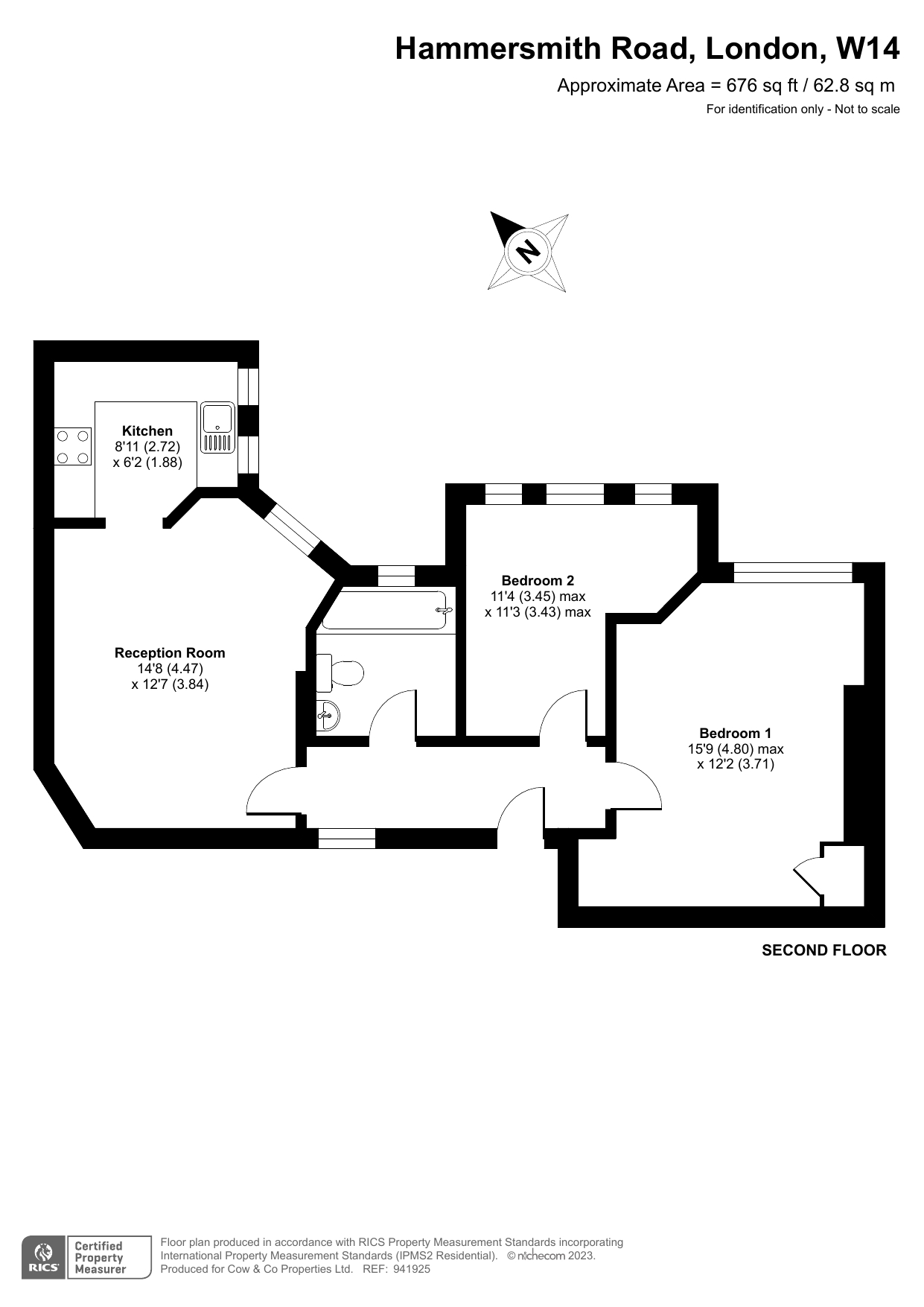 Argyll Mansions Hammersmith Road, London floorplan