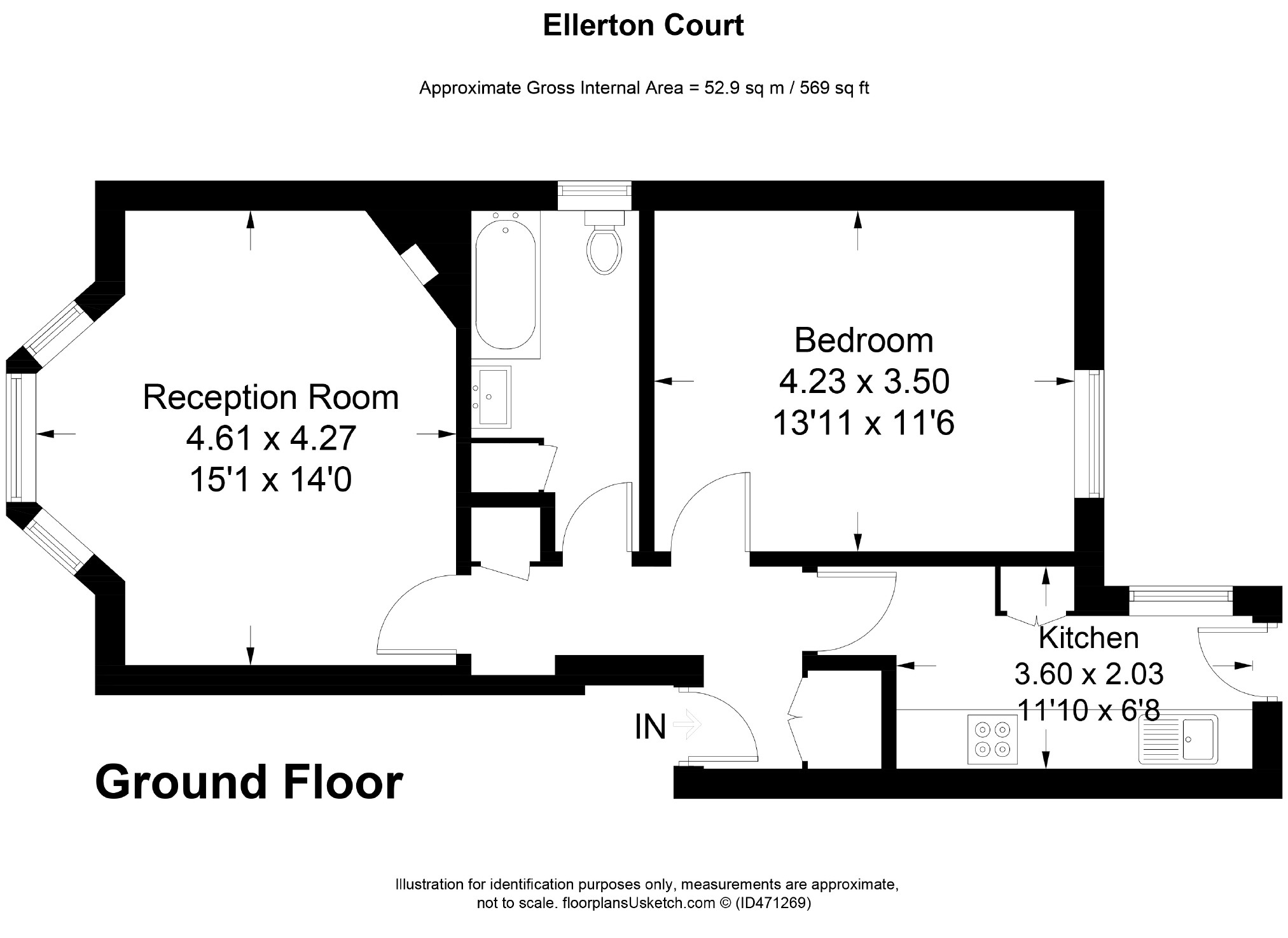 1 Bedrooms Flat for sale in Avenue Crescent, London W3