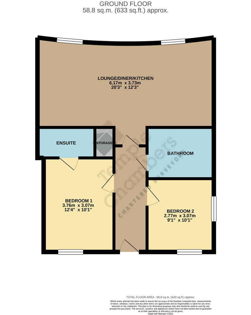 Flat 5 Lake View Court, Eleanor Way, Waltham Cross floorplan
