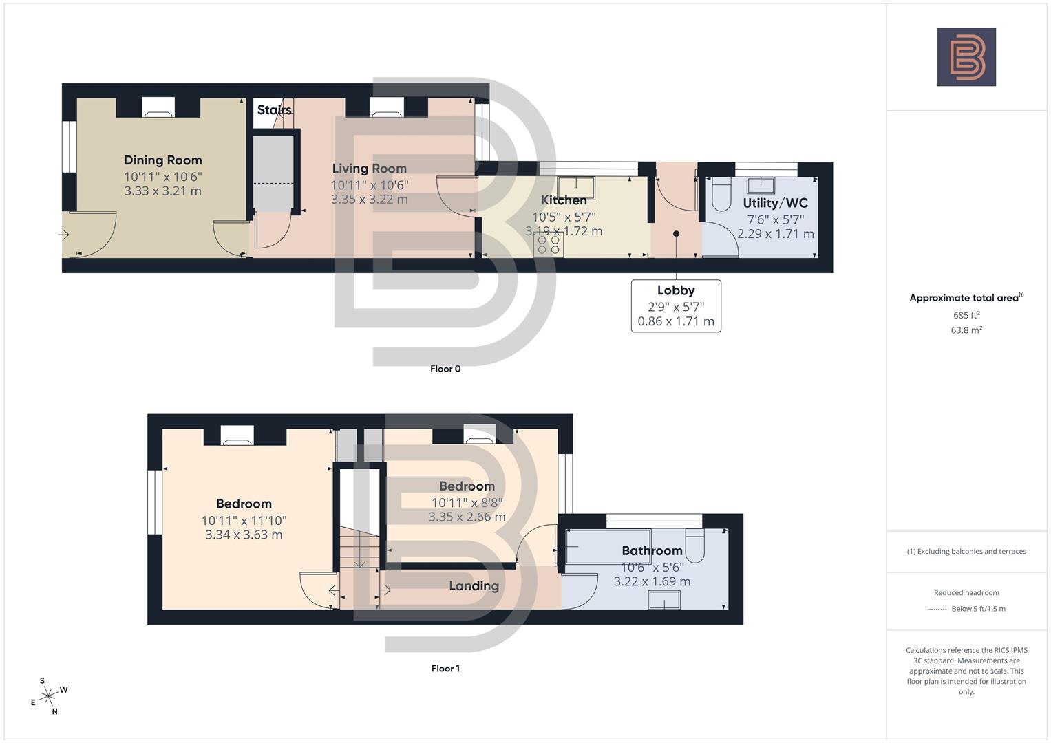 45, Main Street, Rugby floorplan