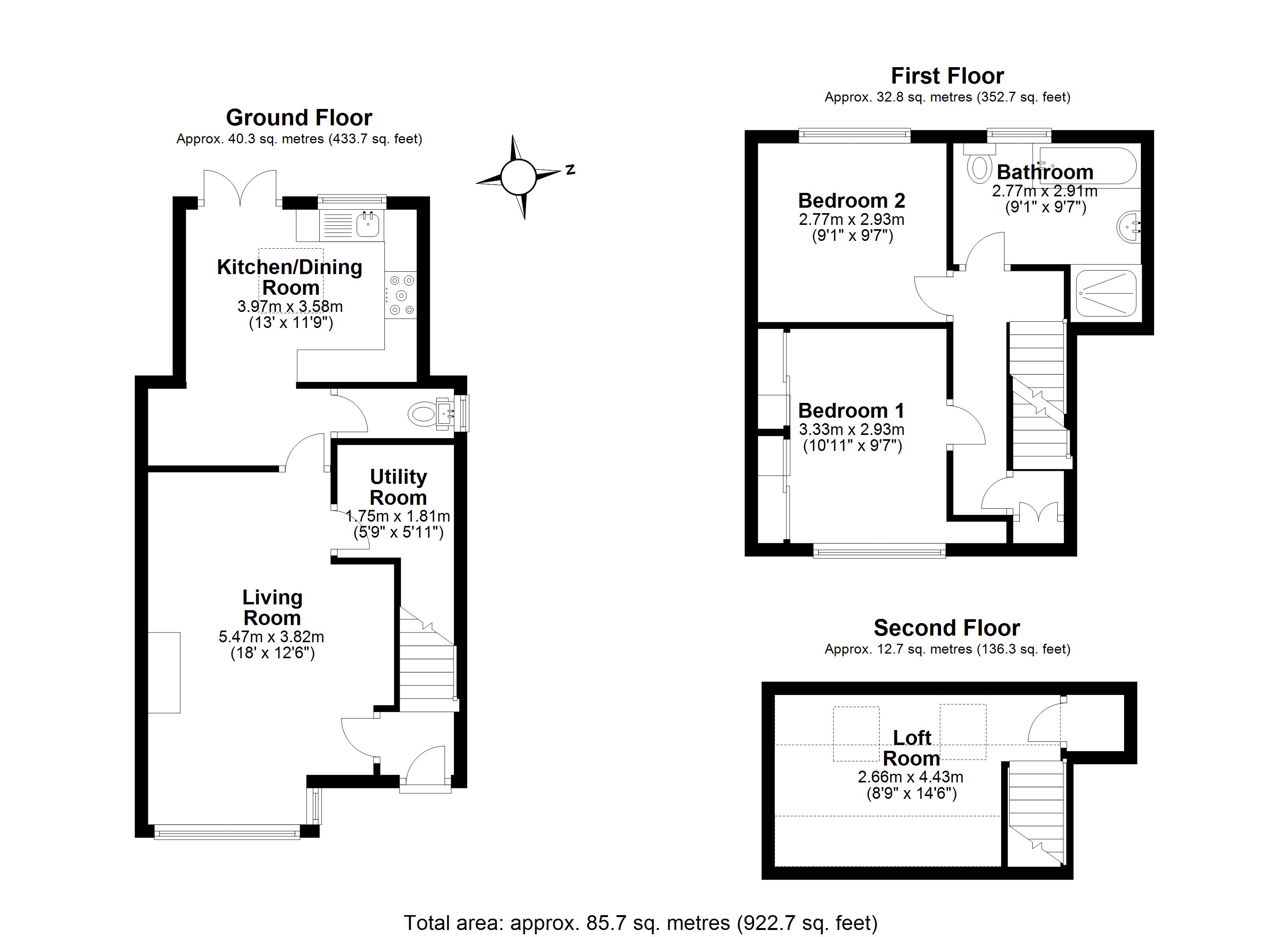 Fern Way, Watford WD25, 2 bedroom terraced house for sale 60405367