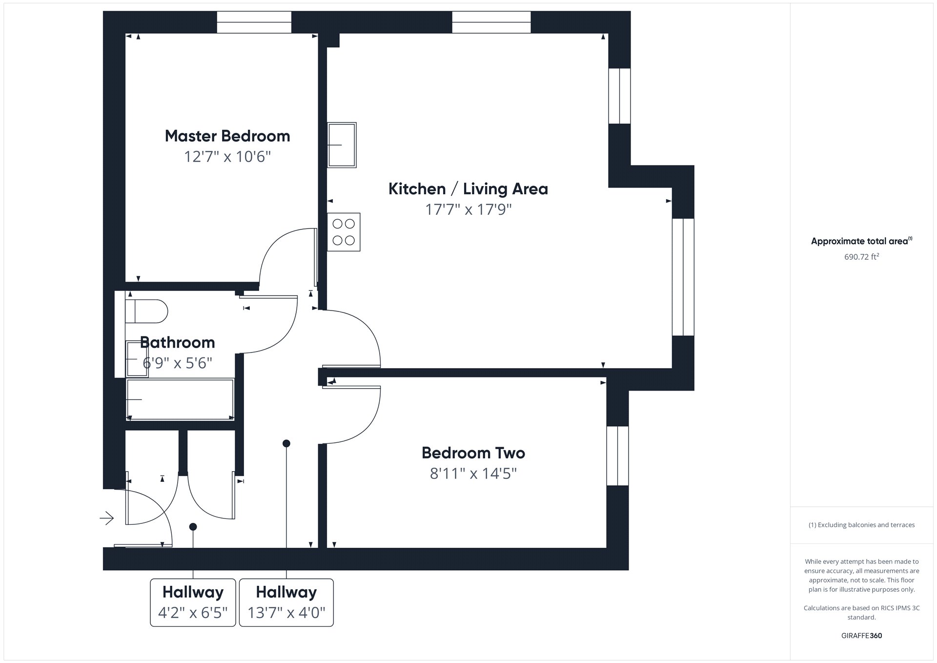 Flat 4, Joseph Court, 1, Morris Close, Wokingham floorplan