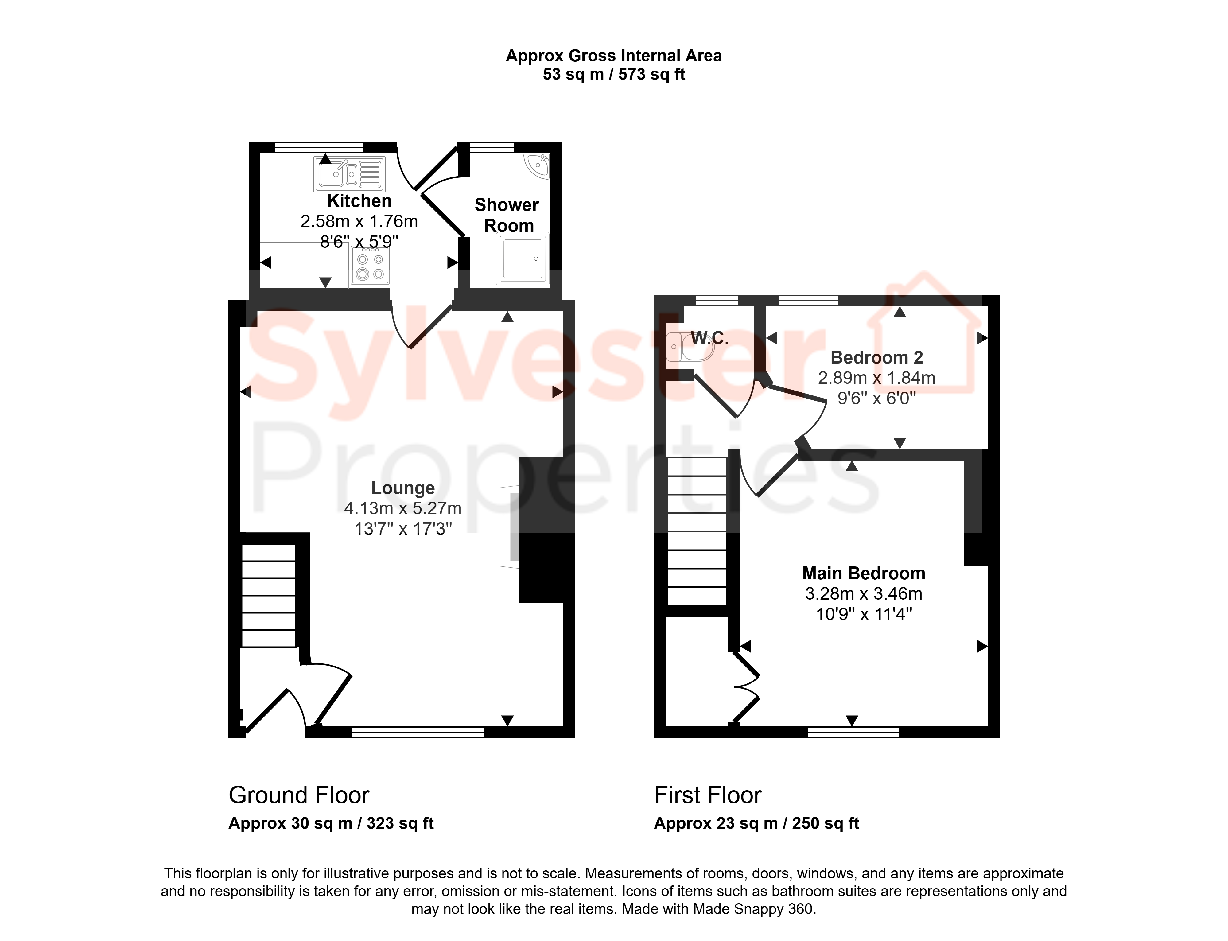 31, Charlotte Street, Stanley floorplan