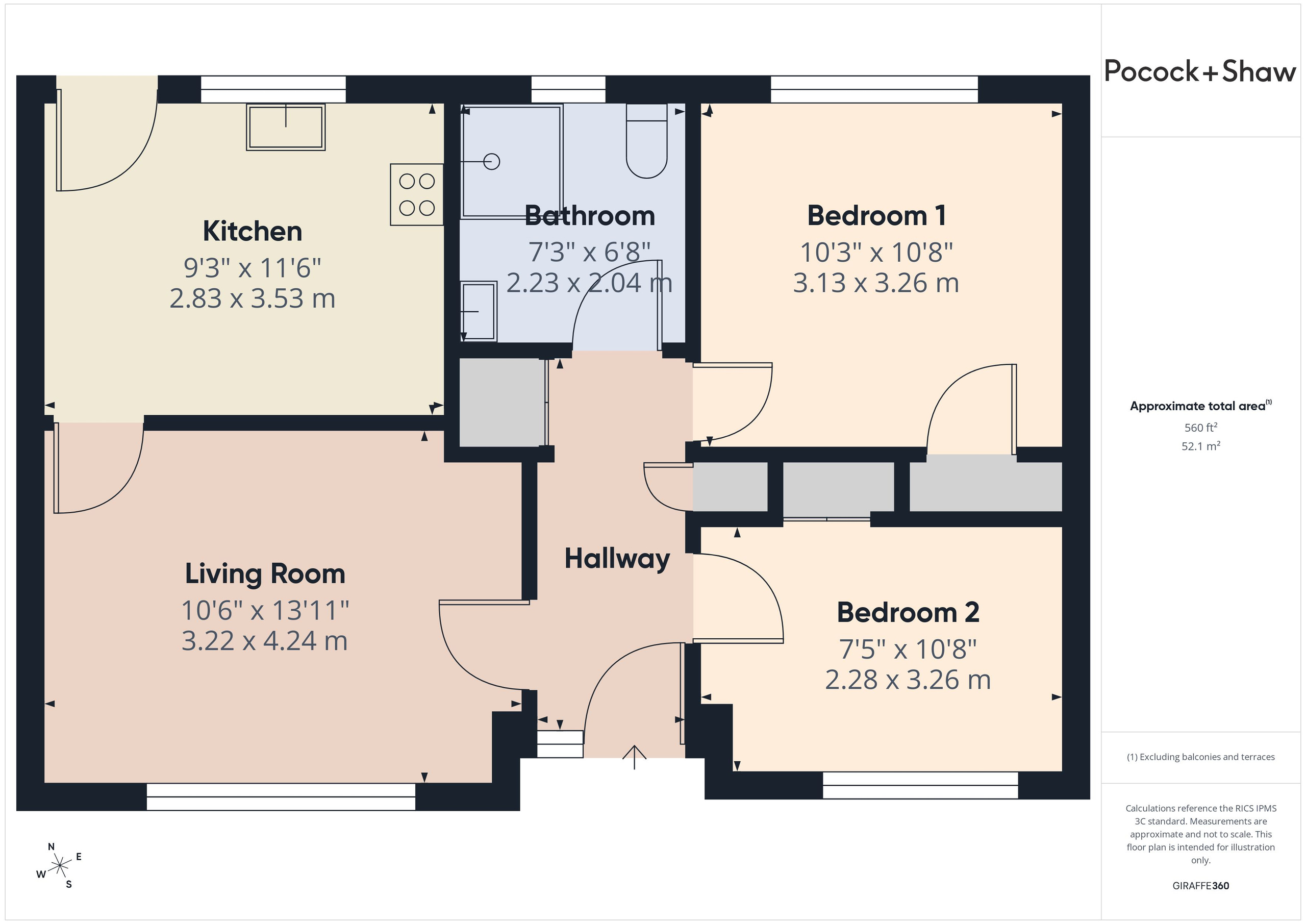 116 Queens Close, Cambridge floorplan