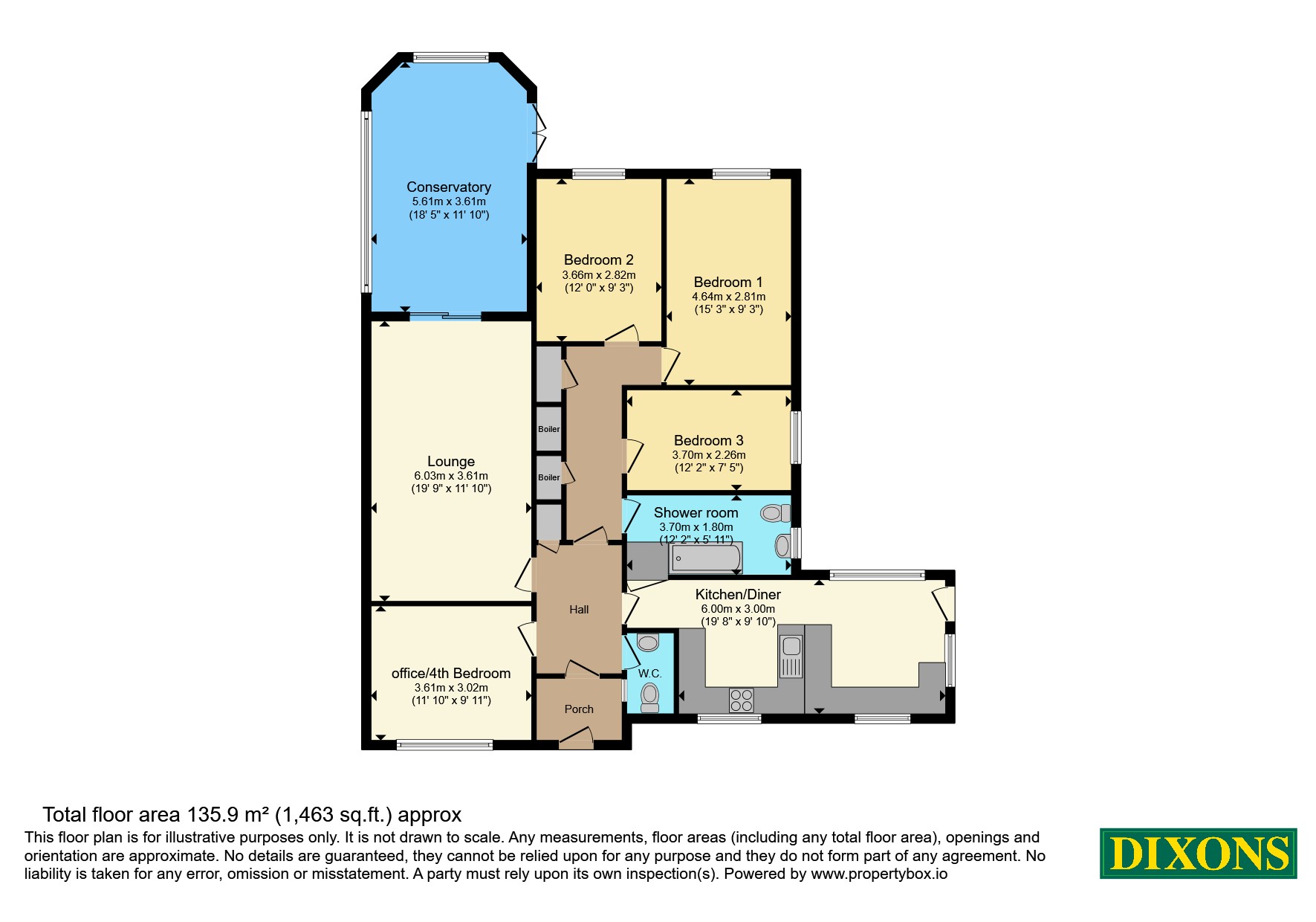 Hillcrest, 7, Highgate Close, Worcestershire floorplan