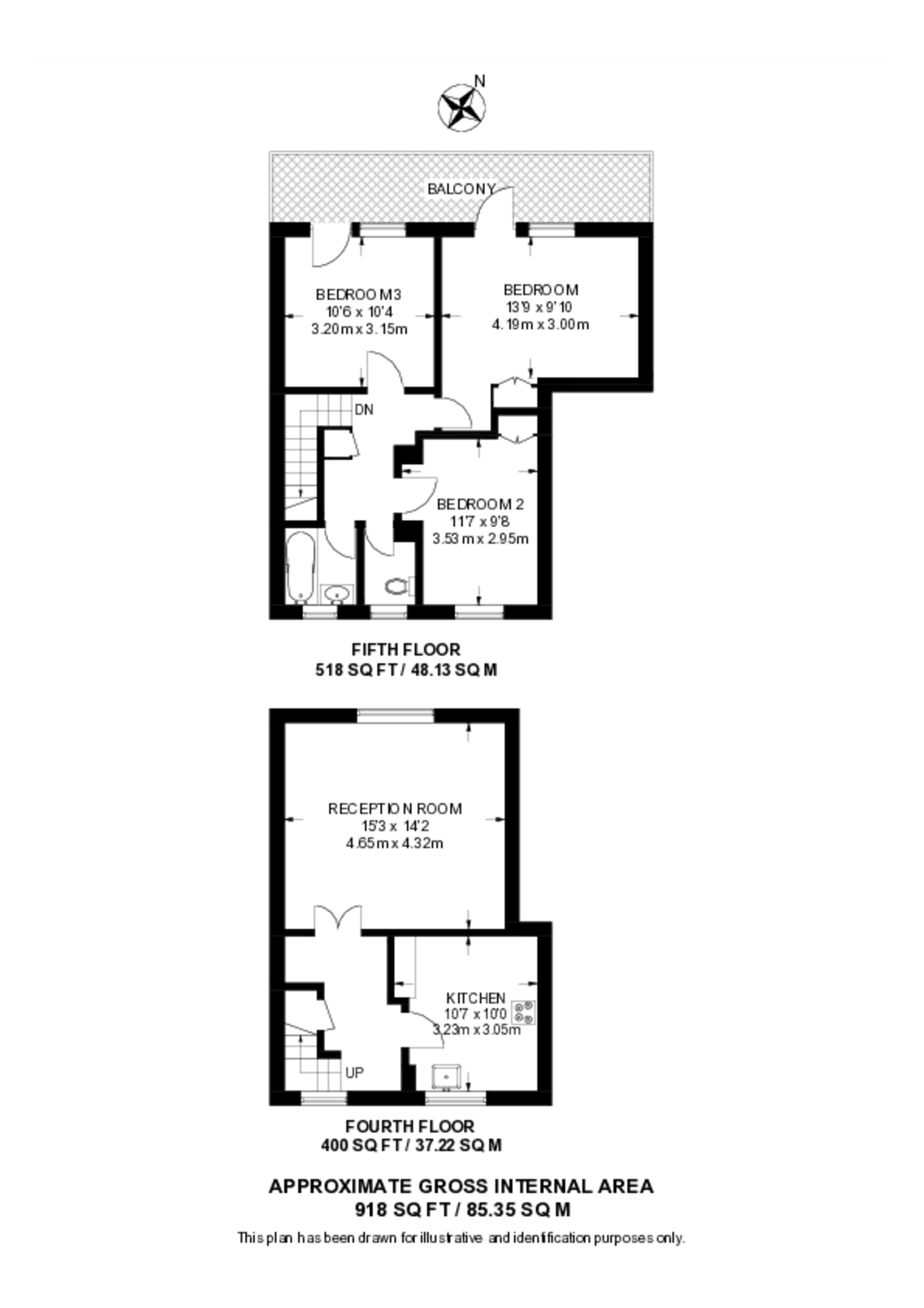 Ampthill Square, Camden Town floorplan