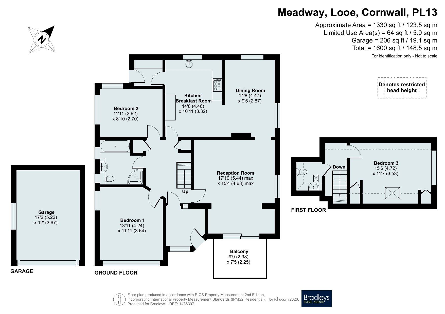 Loughrigg,, Meadway, Cornwall floorplan