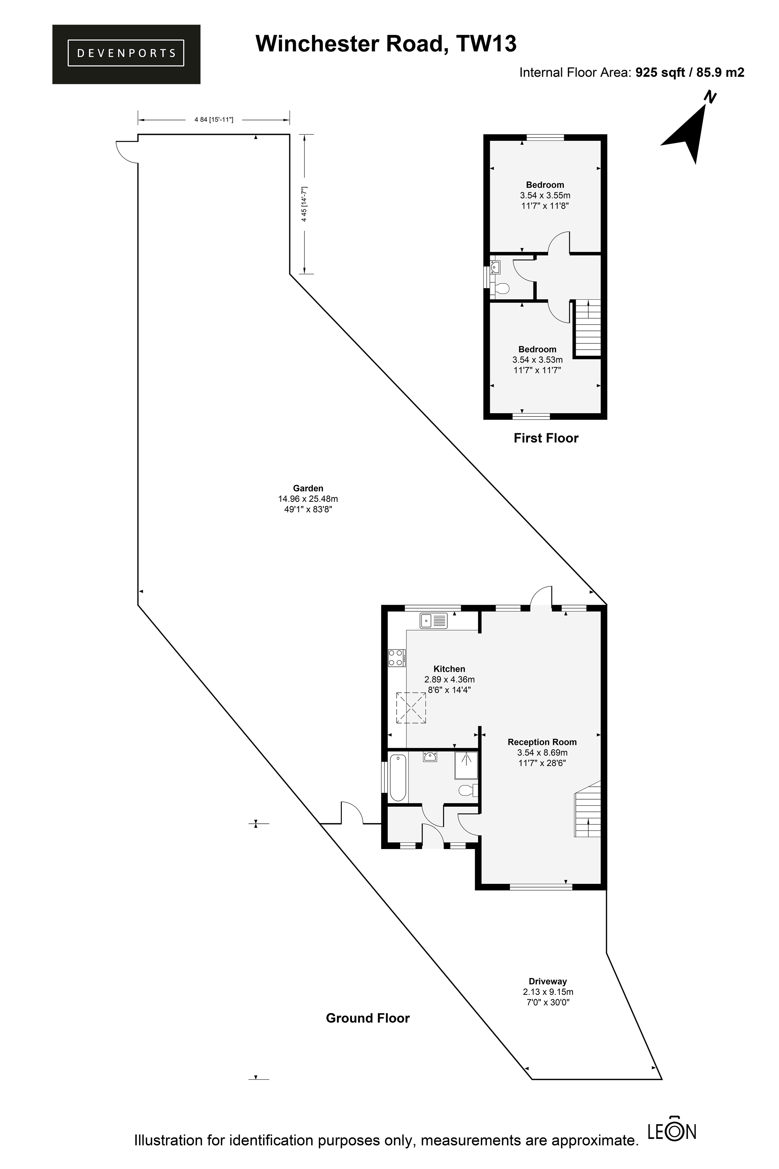 33a, Winchester Road, Feltham floorplan