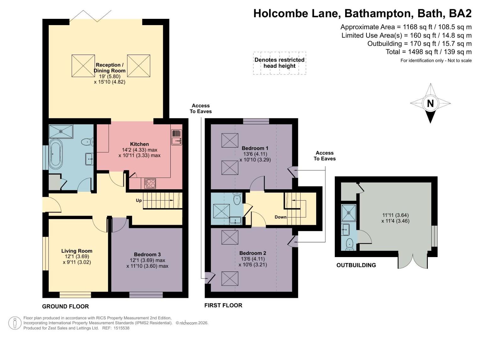 175, Holcombe Lane, Bath floorplan