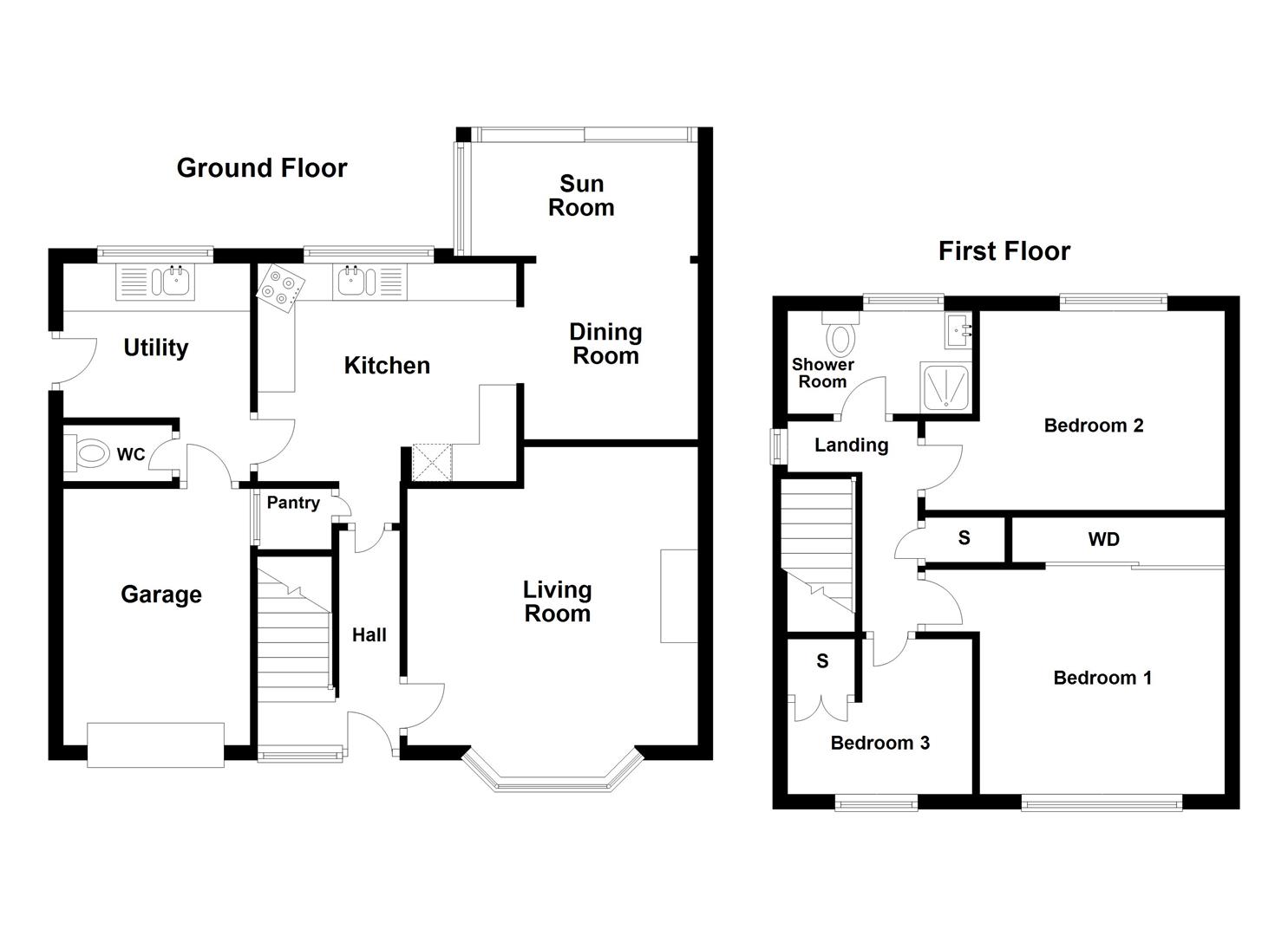 16, Trentley Drive, Biddulph Moor floorplan
