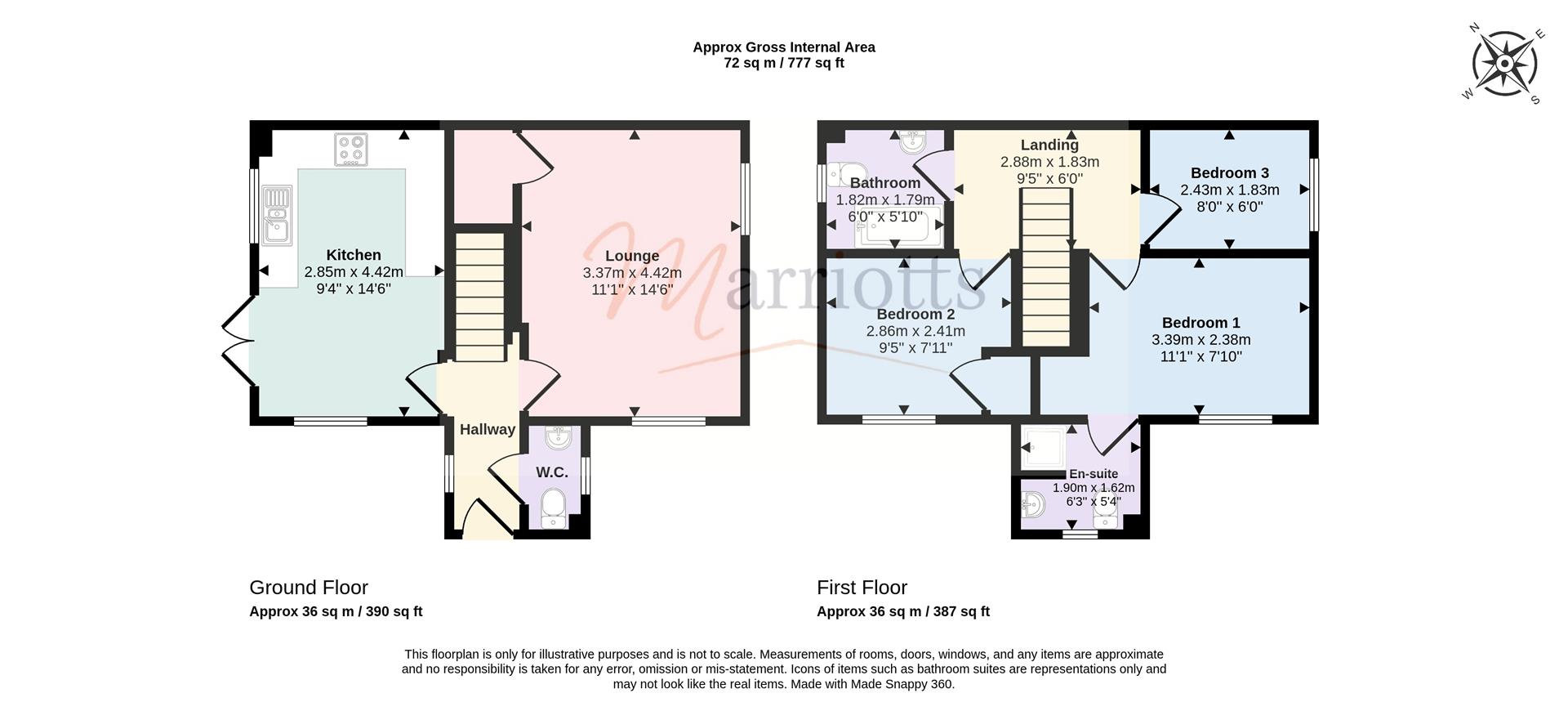 11, Mistletoe Way, Sutton-In-Ashfield floorplan
