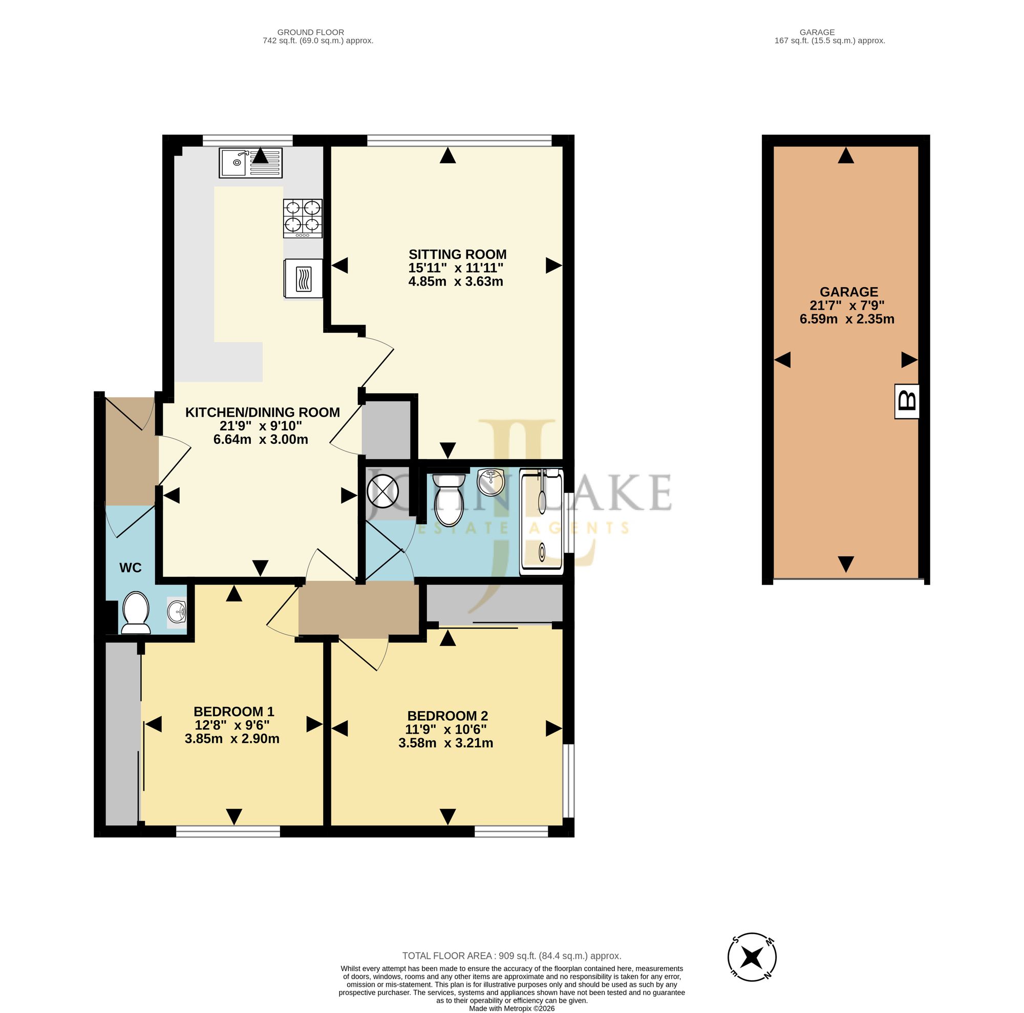 14 Earls Court, Torquay floorplan