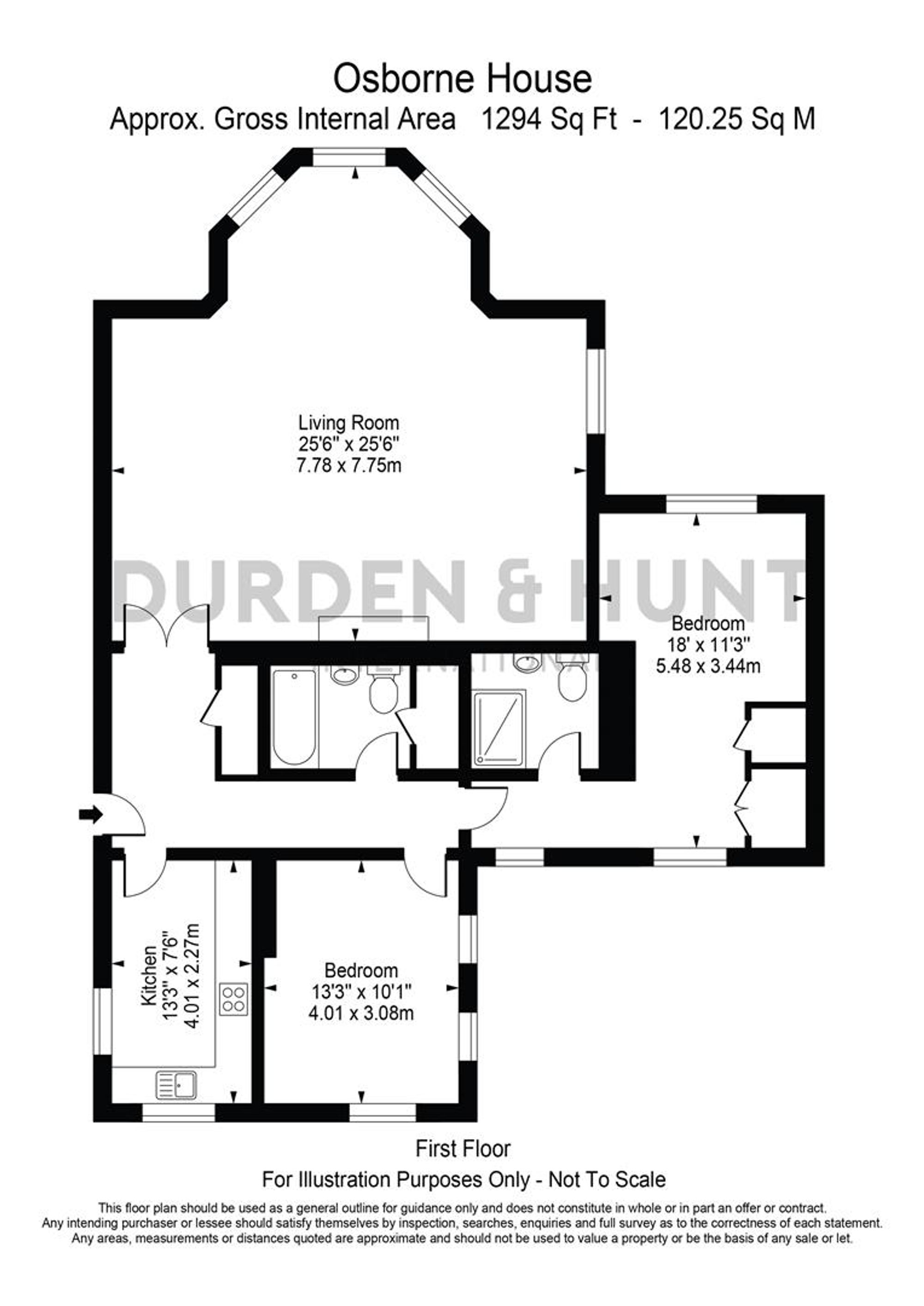 Flat 10, Osborne House Hampstead Avenue, Woodford Green floorplan