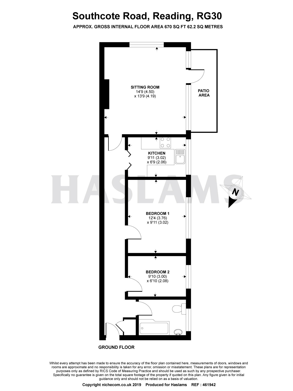 2 Bedrooms Flat for sale in Wisdom Court, Southcote Road, Reading RG30