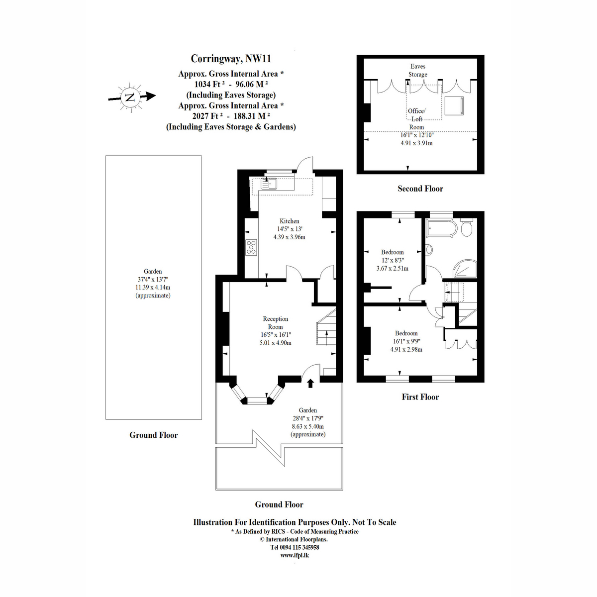11, Corringway, London floorplan