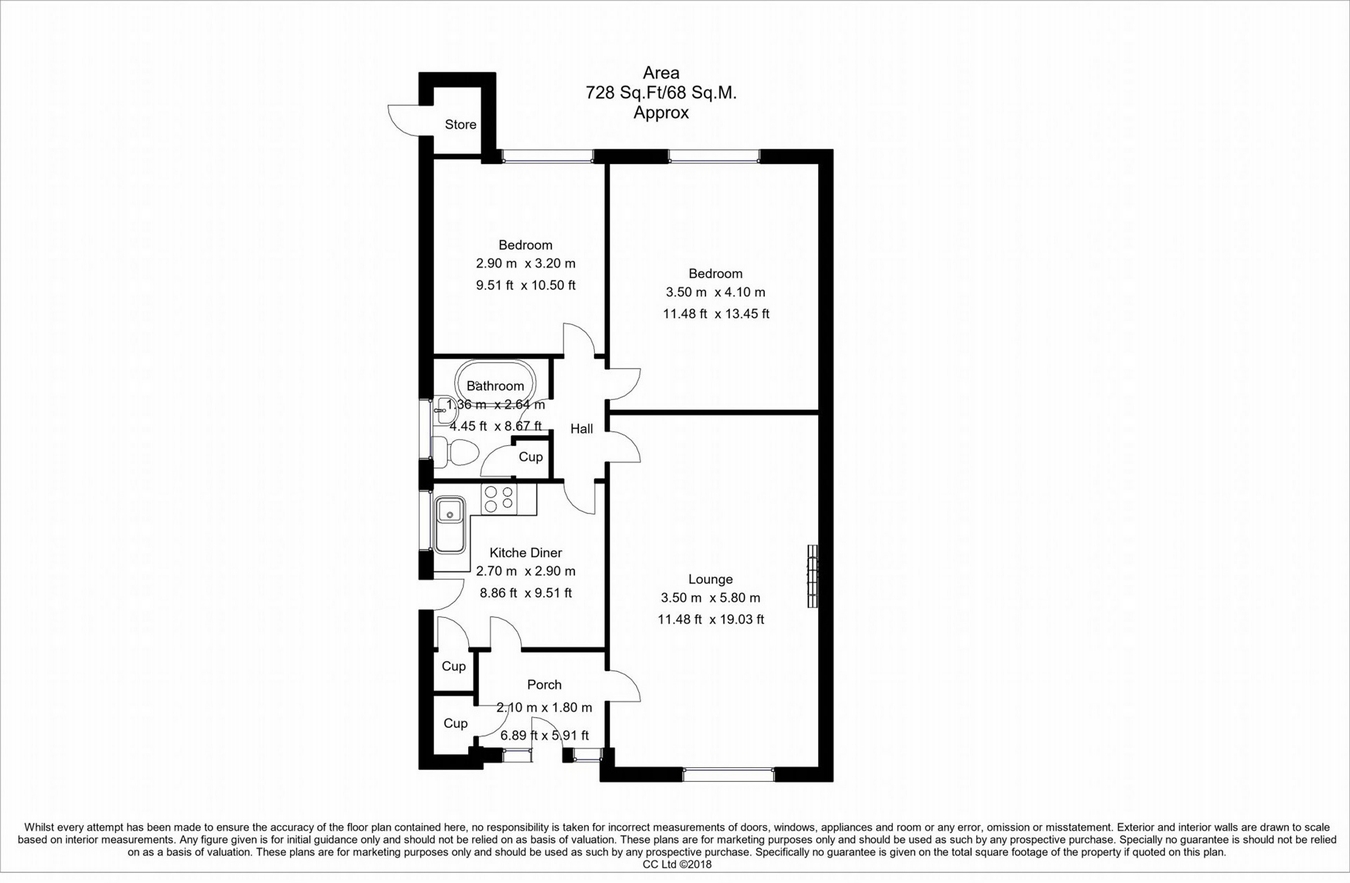 2 Bedrooms Detached bungalow for sale in Derwent Close, Attenborough, Nottingham NG9