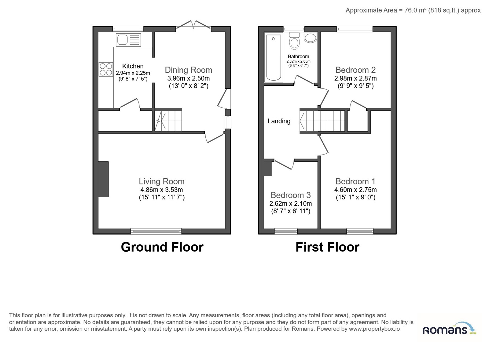 11, Quantock Close, Gloucestershire floorplan
