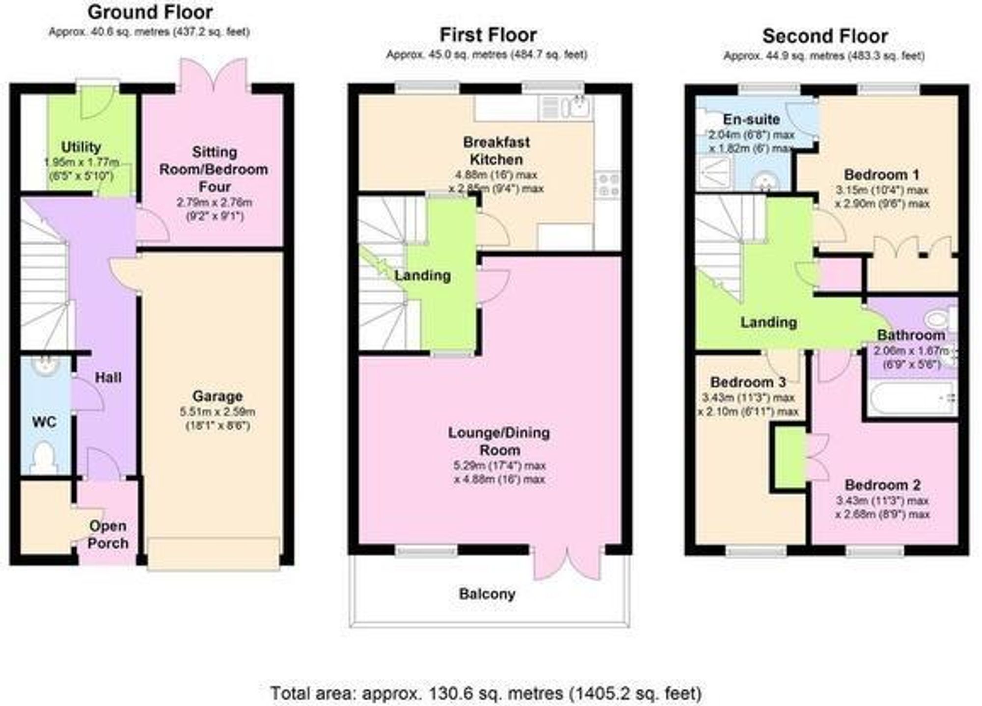 1, Cudworth Drive, Nottingham floorplan