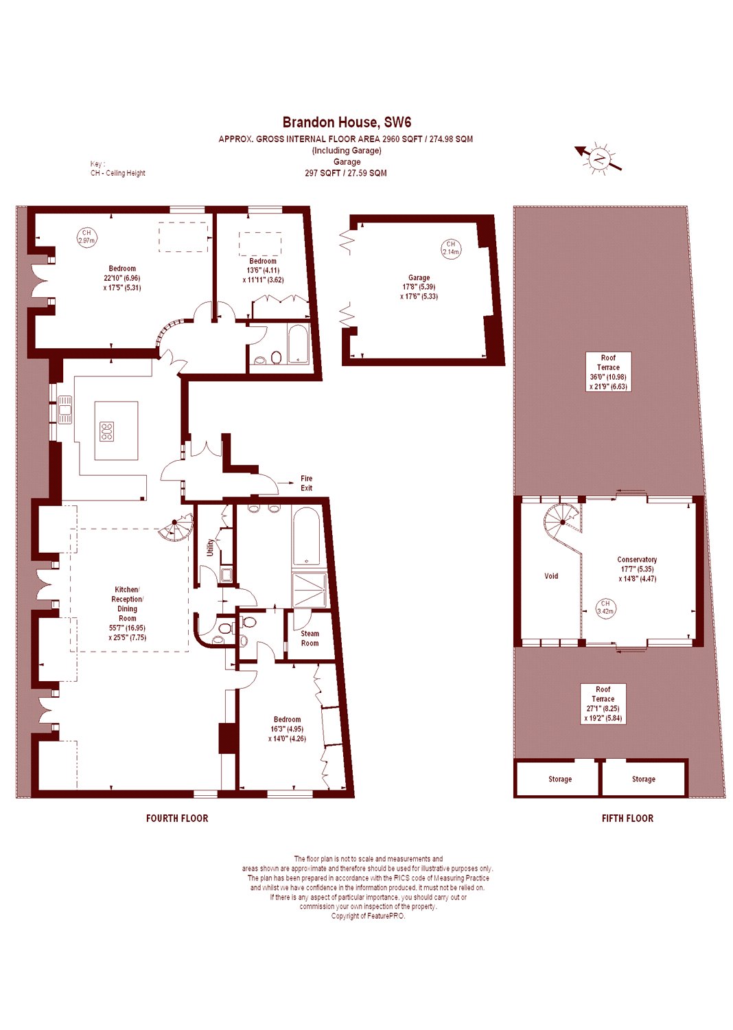 3 Bedrooms Flat to rent in The Penthouse Observatory, Brandon House, 13 Wyfold Road, London SW6