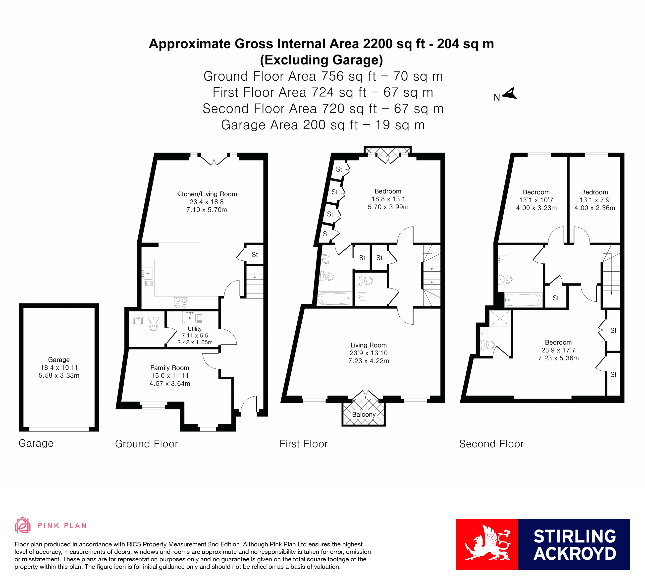 34, Queenswood Crescent, Egham floorplan