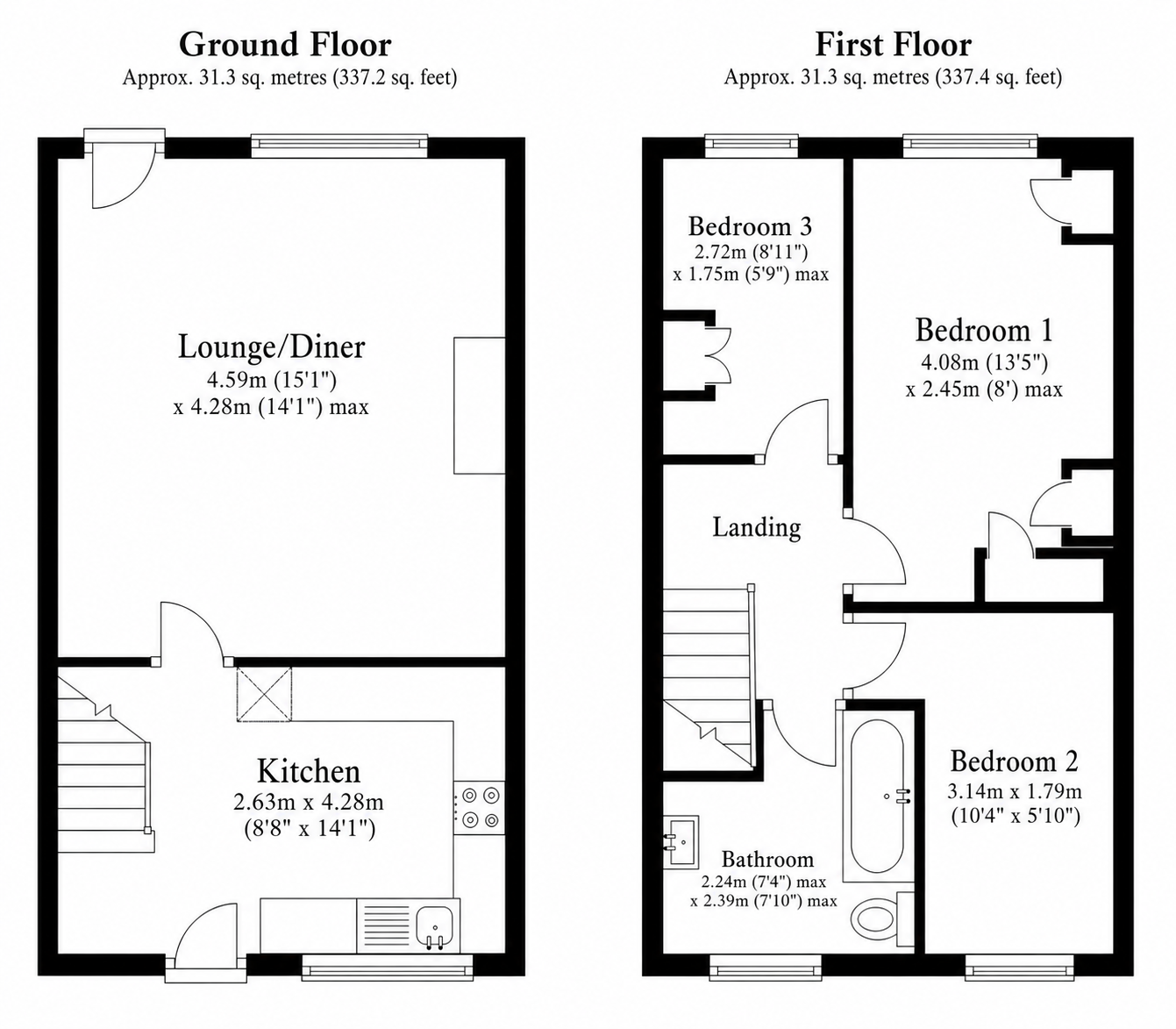 7, Greave Clough Close, Bacup floorplan