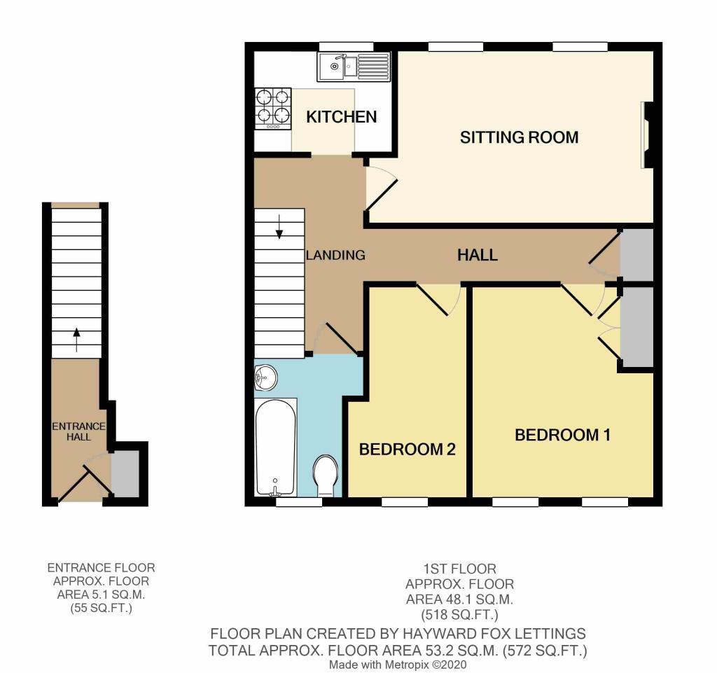 6 Hamilton Court, De La Warr Road, Lymington floorplan