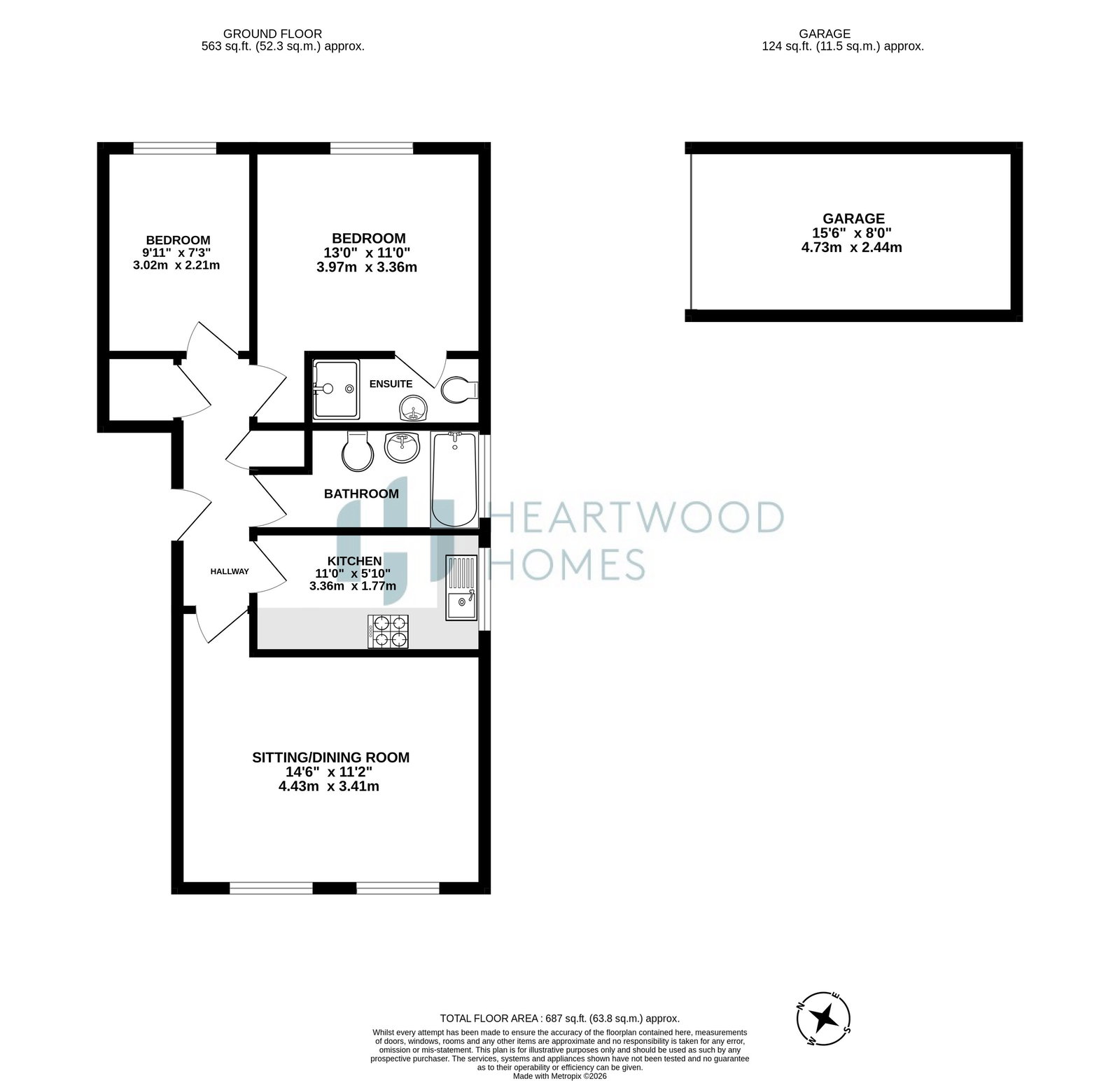 7 The Brambles, Prospect Road, St. Albans floorplan