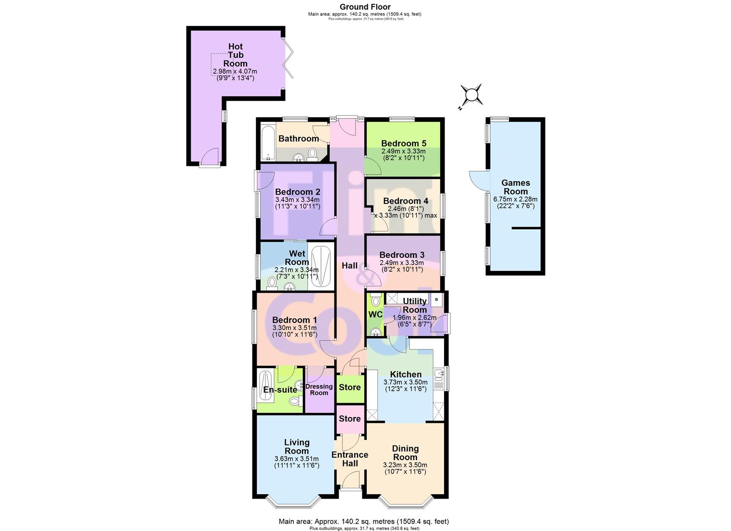 Rosedale, Wellbrookside, Hereford floorplan