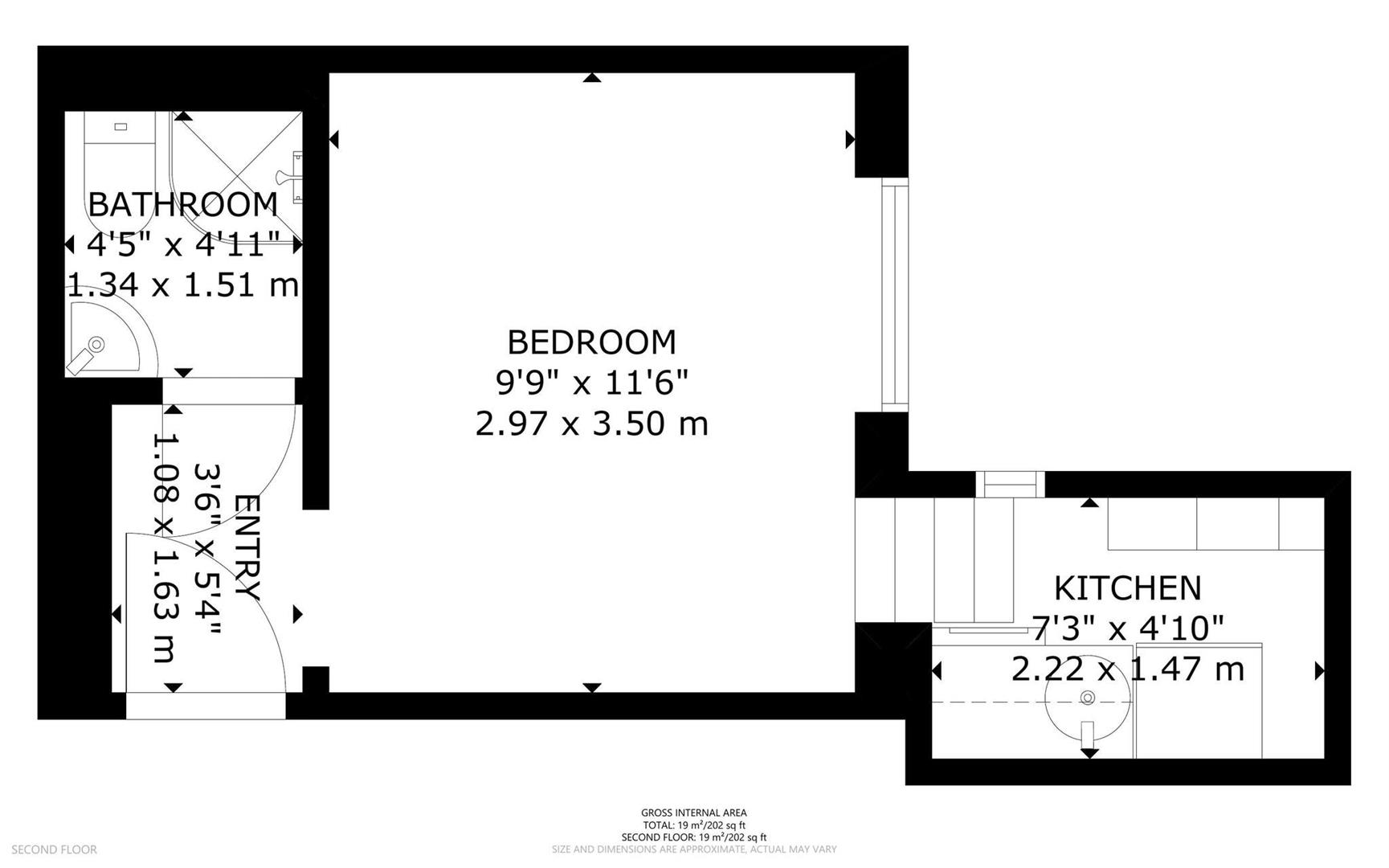 4c, 40, Hogarth Road, London floorplan