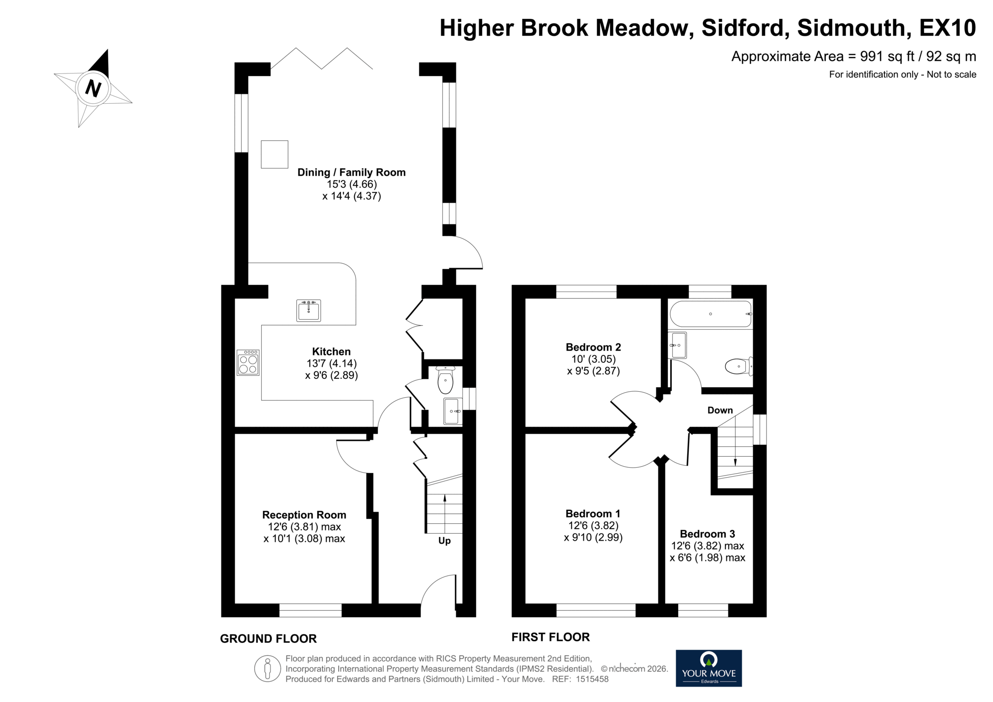5, Higher Brook Meadow, Sidmouth floorplan